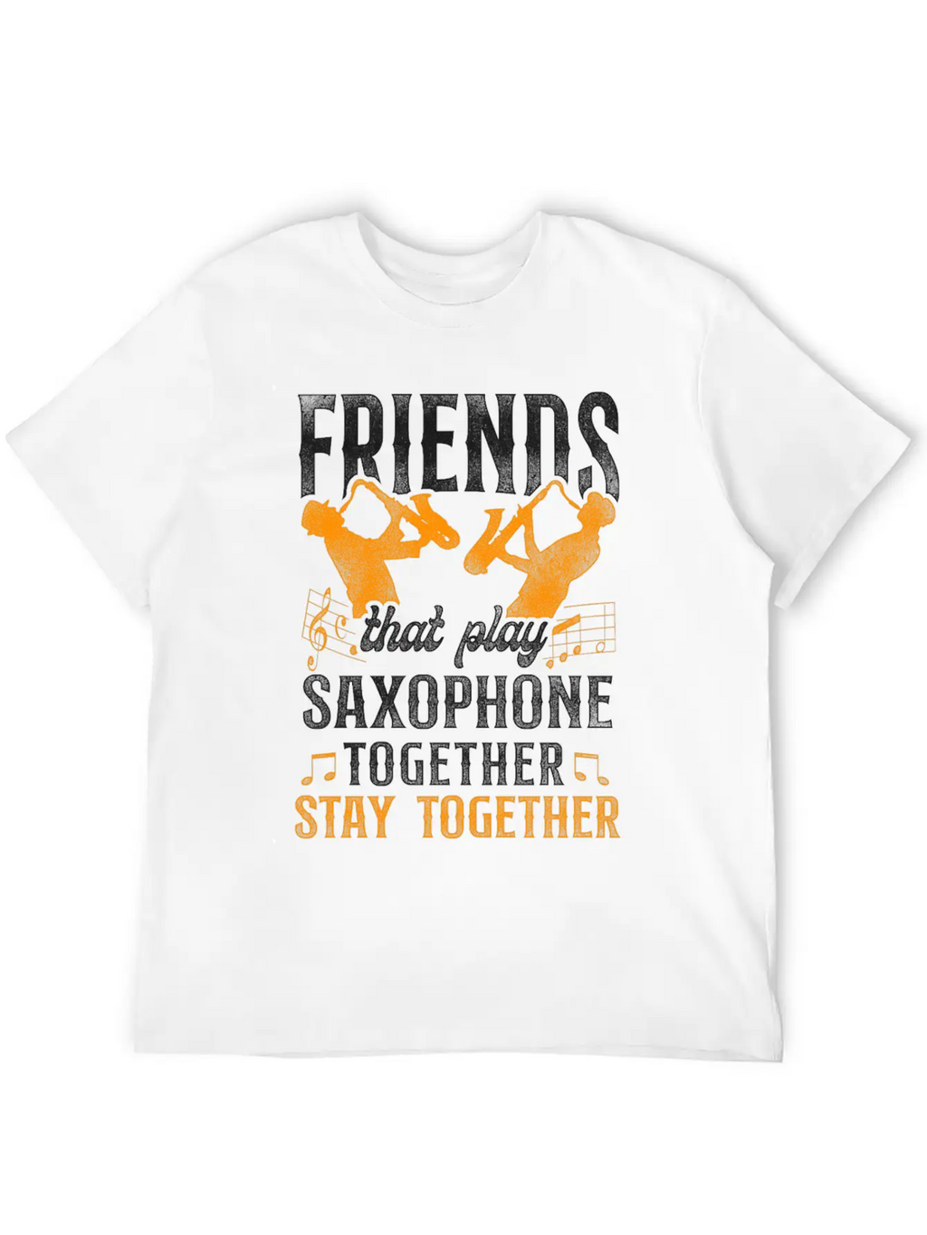 Saxophone Friends Besties Buddies Classic Cotton Tee – Unisex Comfort For Any Season