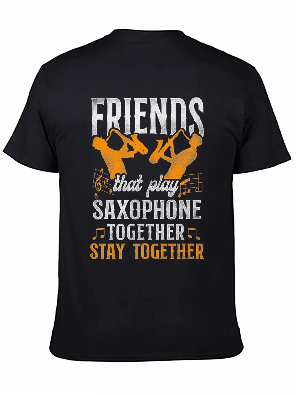 Saxophone Friends Besties Buddies Classic Cotton Tee – Unisex Comfort For Any Season