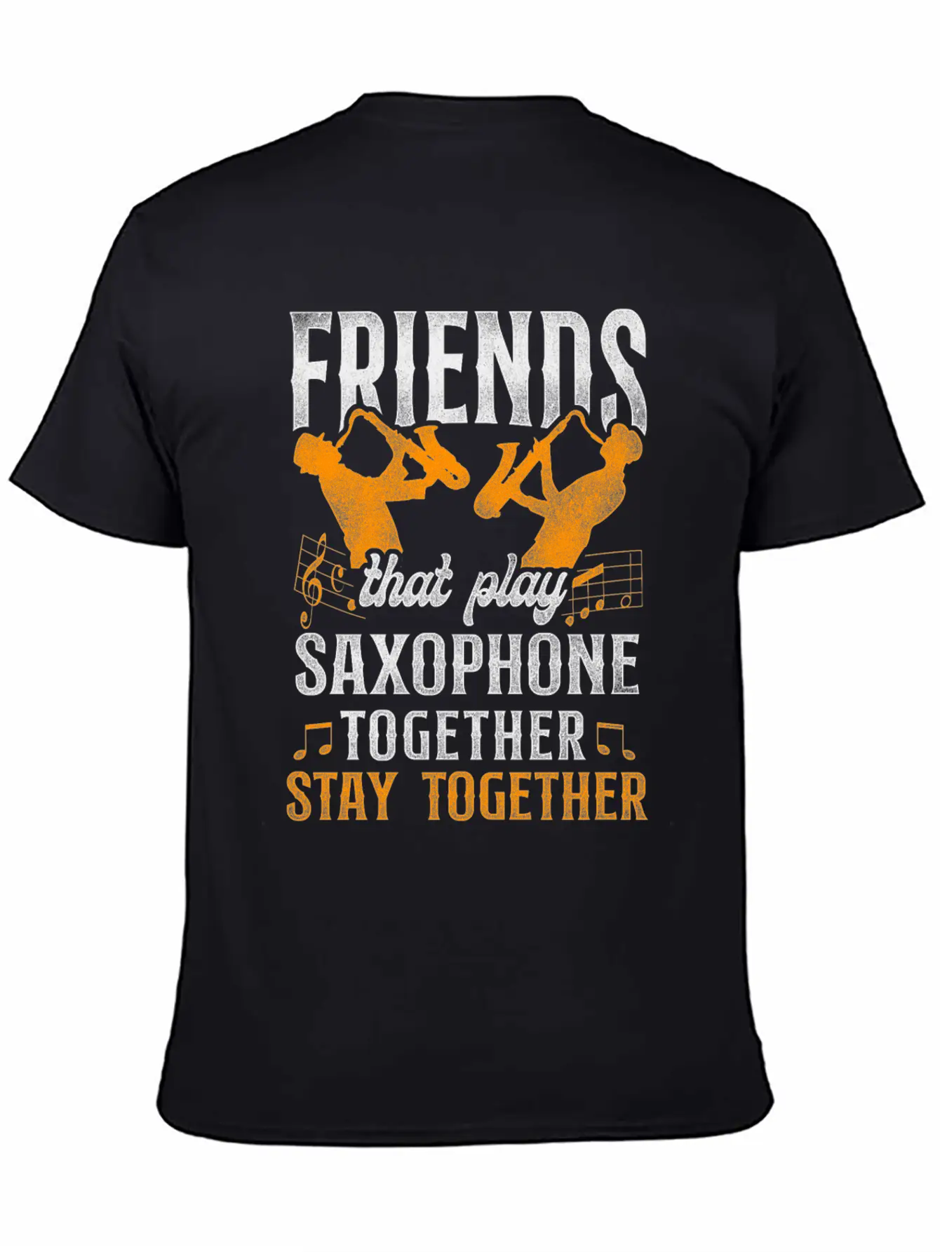 Saxophone Friends Besties Buddies Classic Cotton Tee – Unisex Comfort For Any Season
