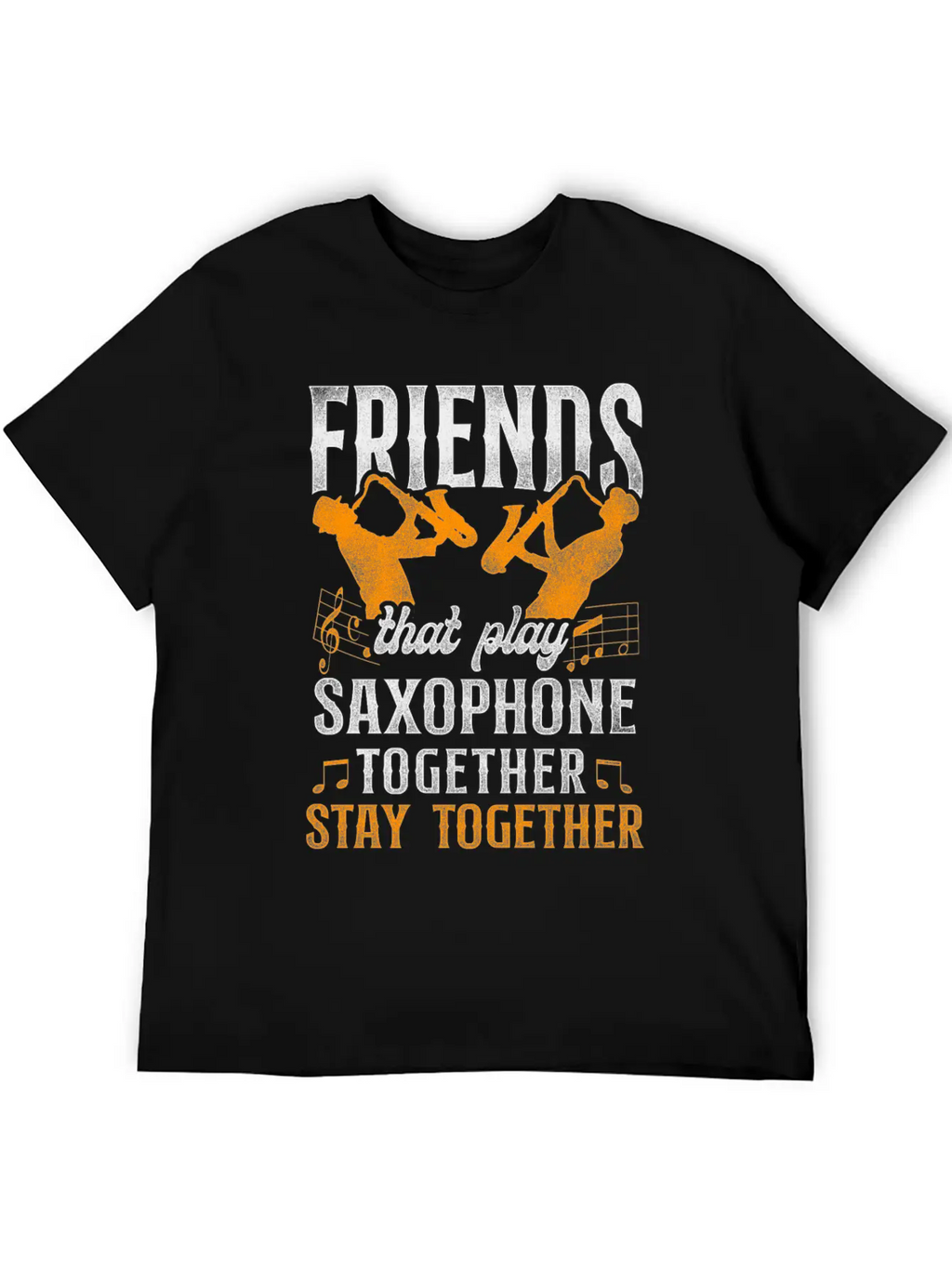 Saxophone Friends Besties Buddies Classic Cotton Tee – Unisex Comfort For Any Season