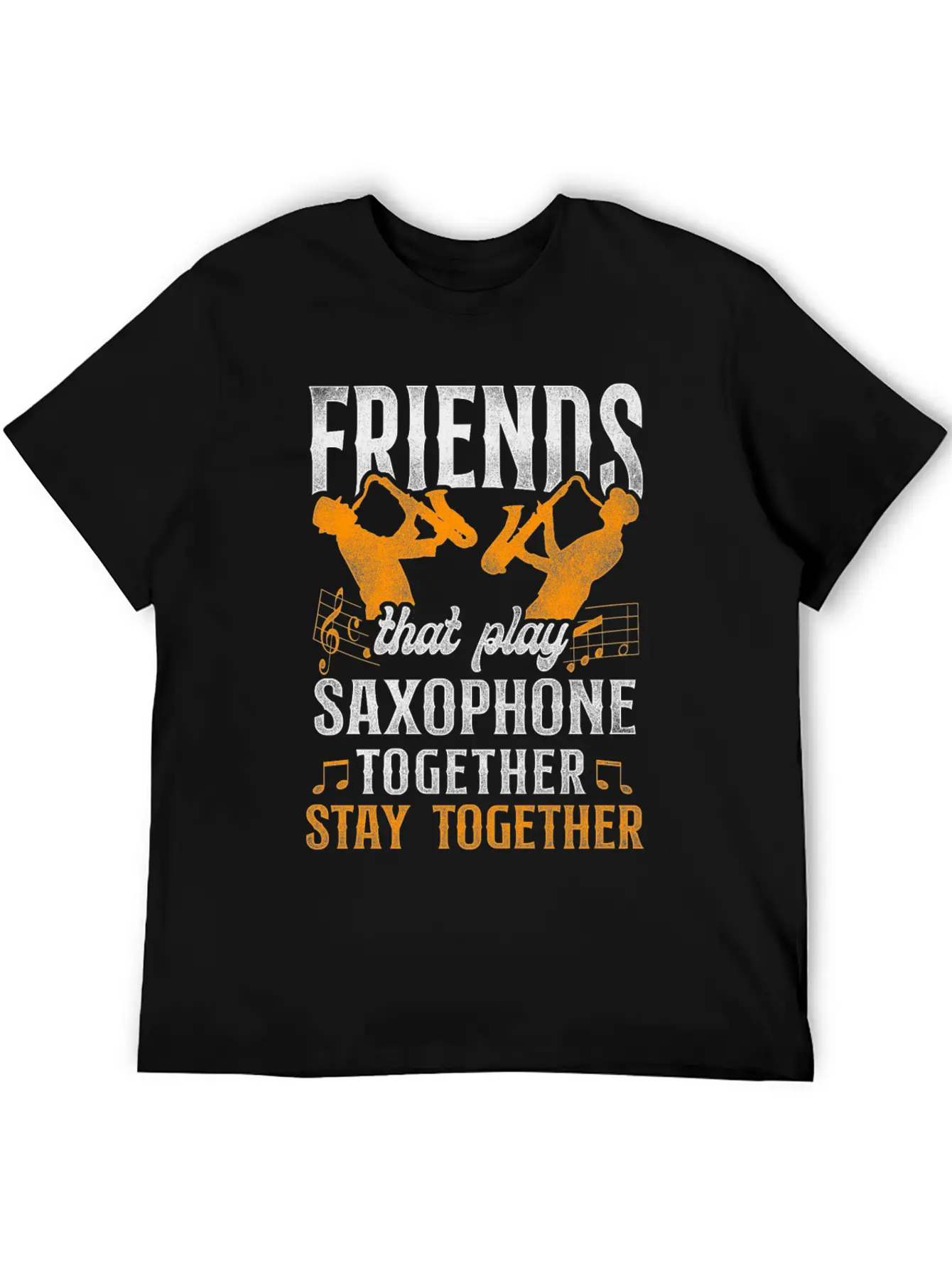 Saxophone Friends Besties Buddies Classic Cotton Tee – Unisex Comfort For Any Season