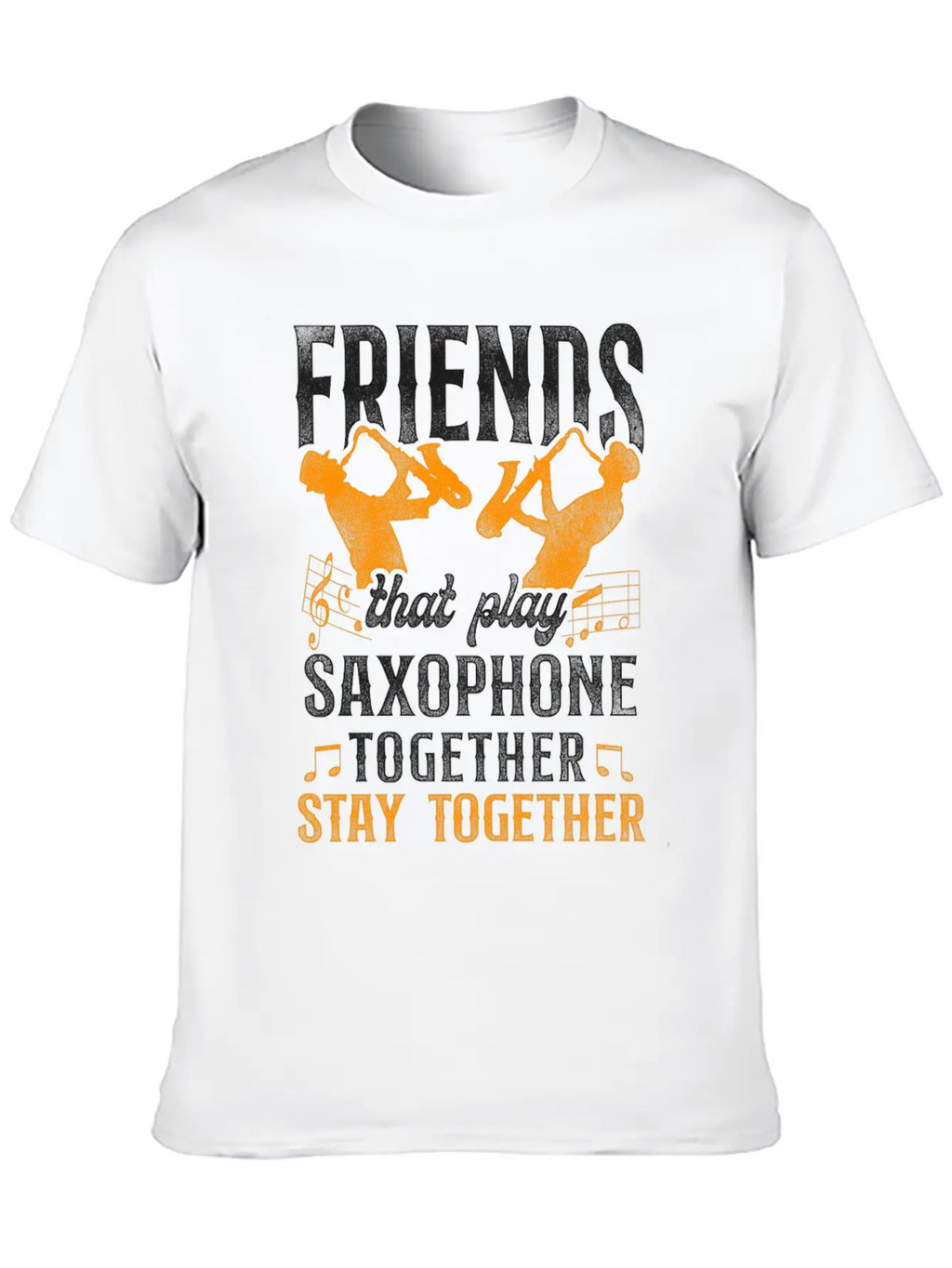 Saxophone Friends Besties Buddies Classic Cotton Tee – Unisex Comfort For Any Season