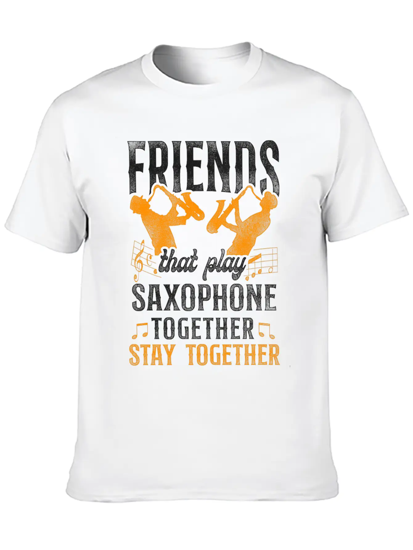 Saxophone Friends Besties Buddies Classic Cotton Tee – Unisex Comfort For Any Season