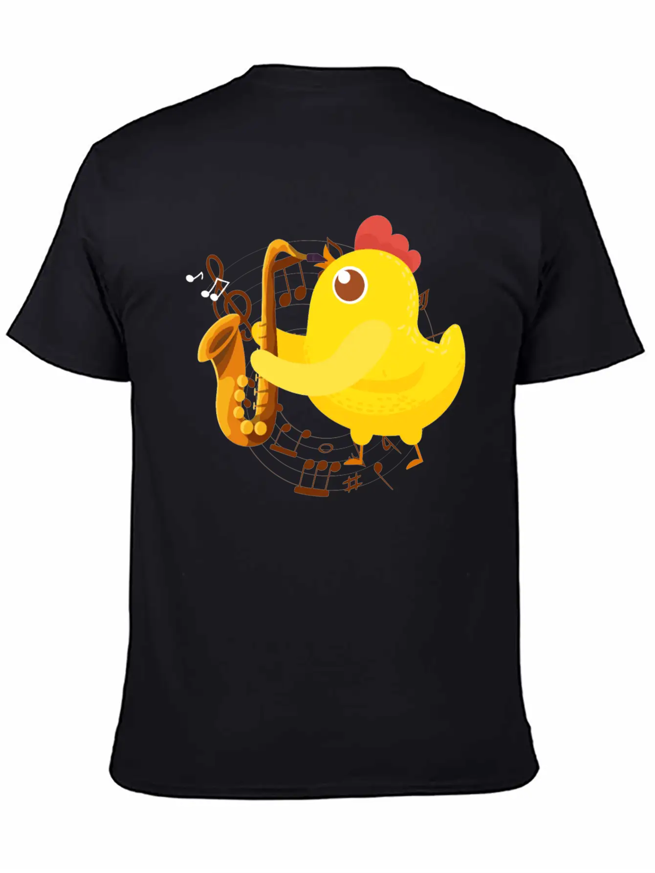 Saxophone Girl Chicken Saxophone Classic Cotton Tee – Unisex Comfort For Any Season