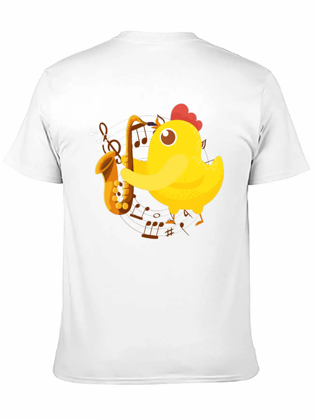 Saxophone Girl Chicken Saxophone Classic Cotton Tee – Unisex Comfort For Any Season