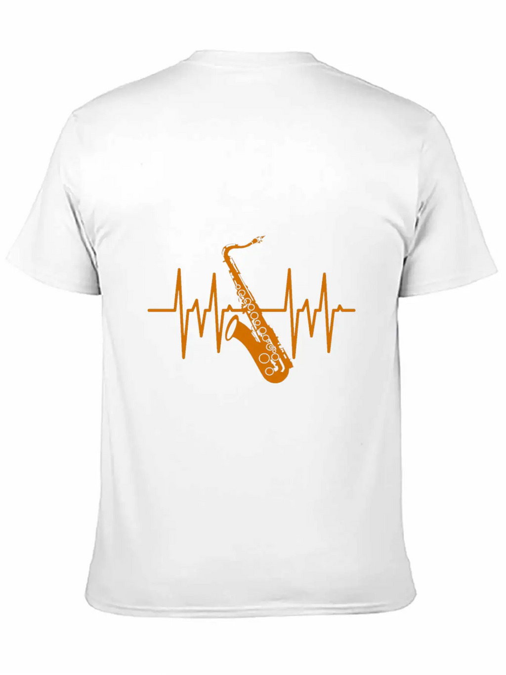 Saxophone Heartbeat Breathable Soft Cotton T-Shirt – Timeless Casual Look