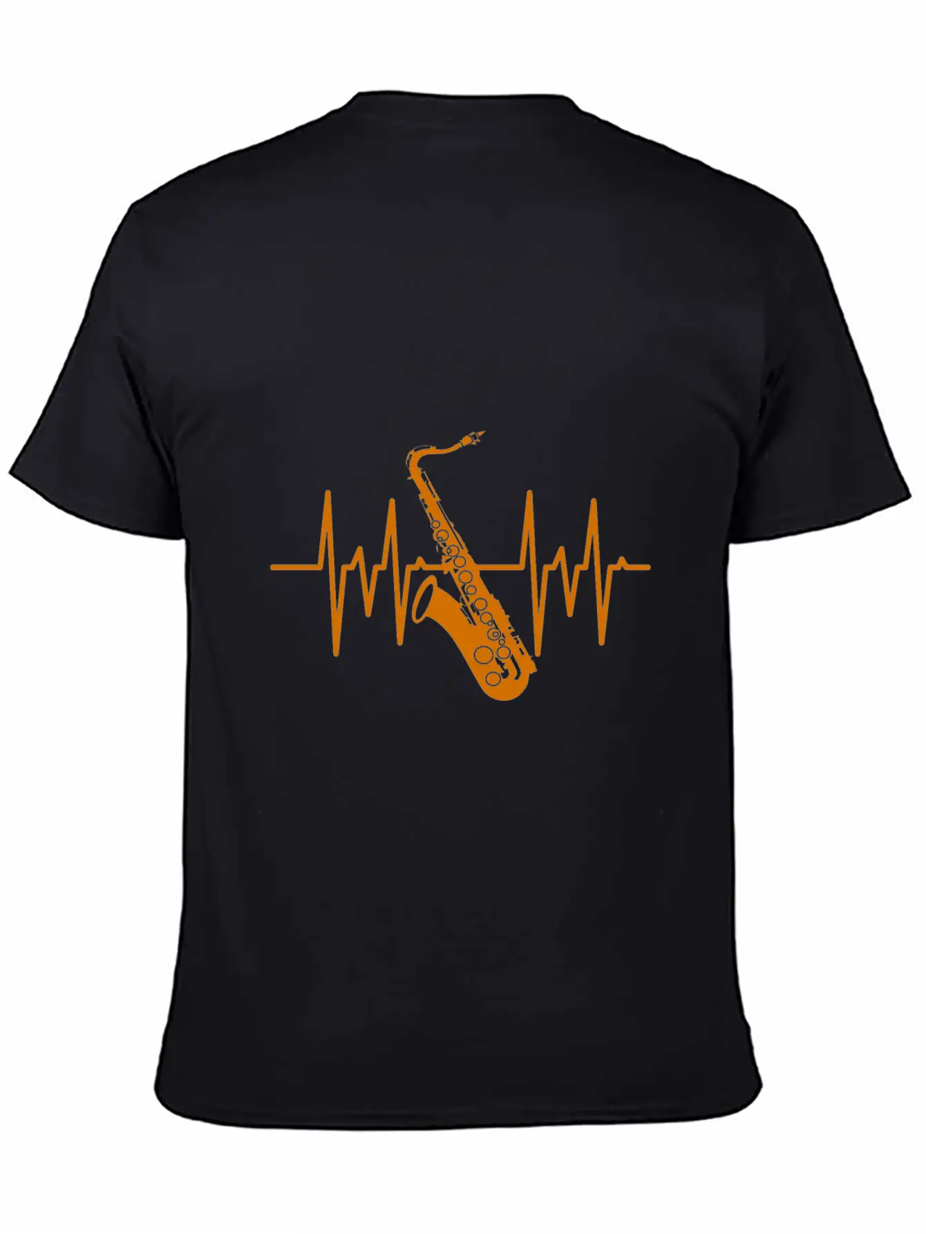 Saxophone Heartbeat Breathable Soft Cotton T-Shirt – Timeless Casual Look
