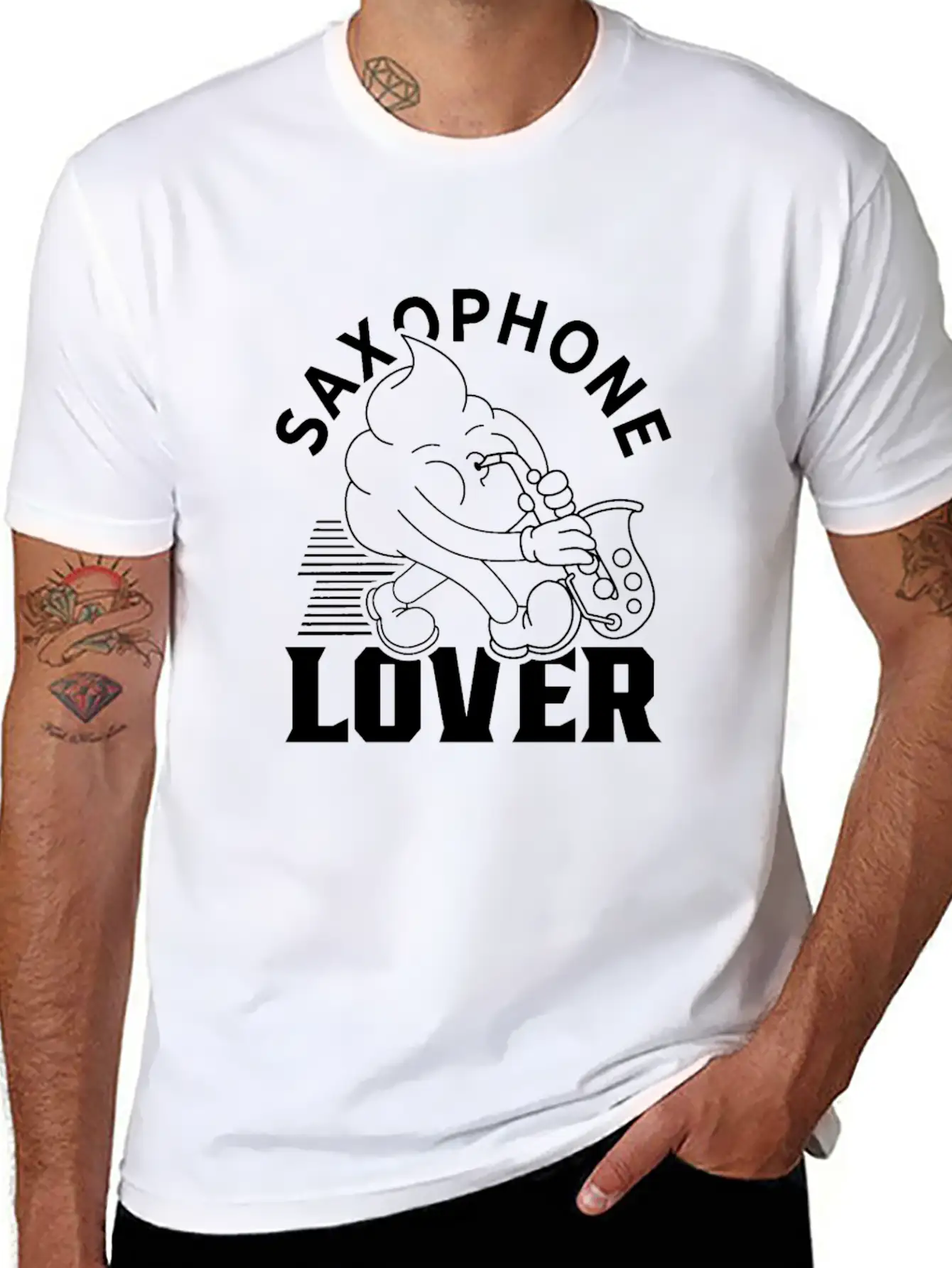 Saxophone Lover Band Musician Player Saxophones Timeless Short Sleeve Tee – Comfy And Minimalist Design