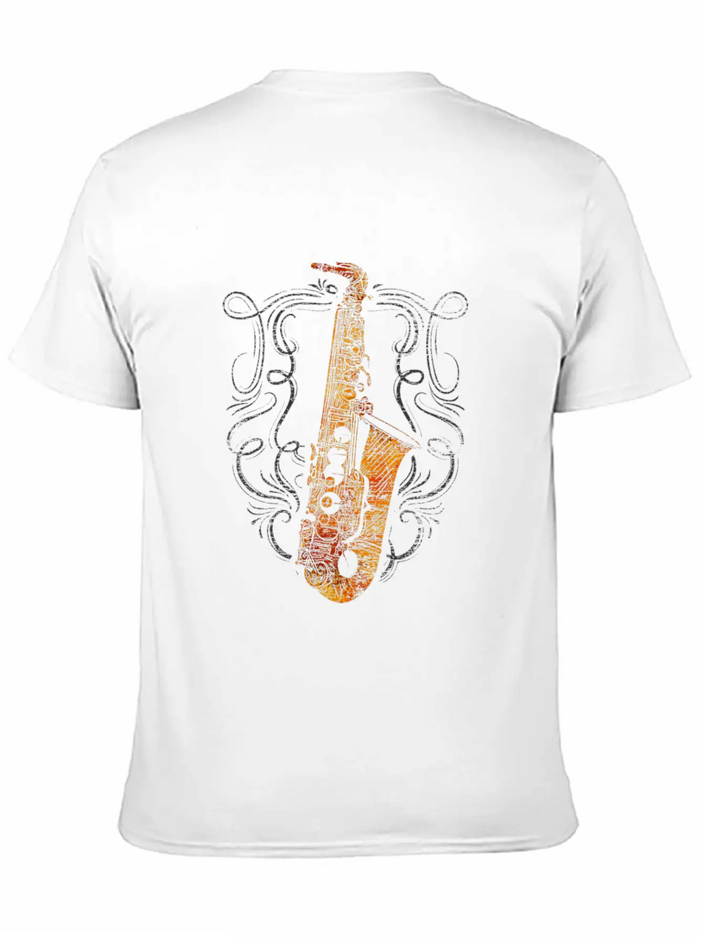 Saxophone Musician Breathable Soft Cotton T-Shirt – Timeless Casual Look