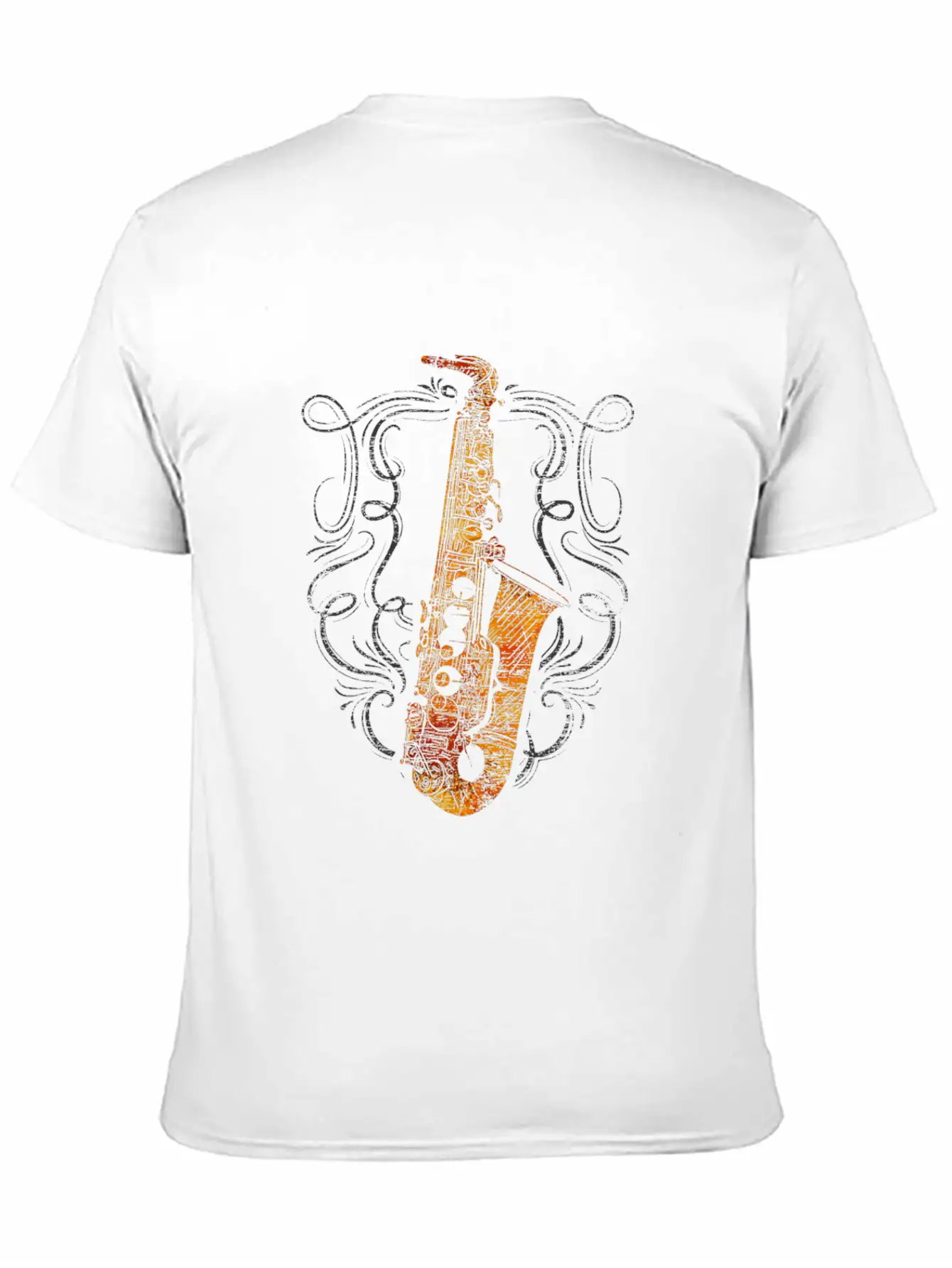 Saxophone Musician Breathable Soft Cotton T-Shirt – Timeless Casual Look