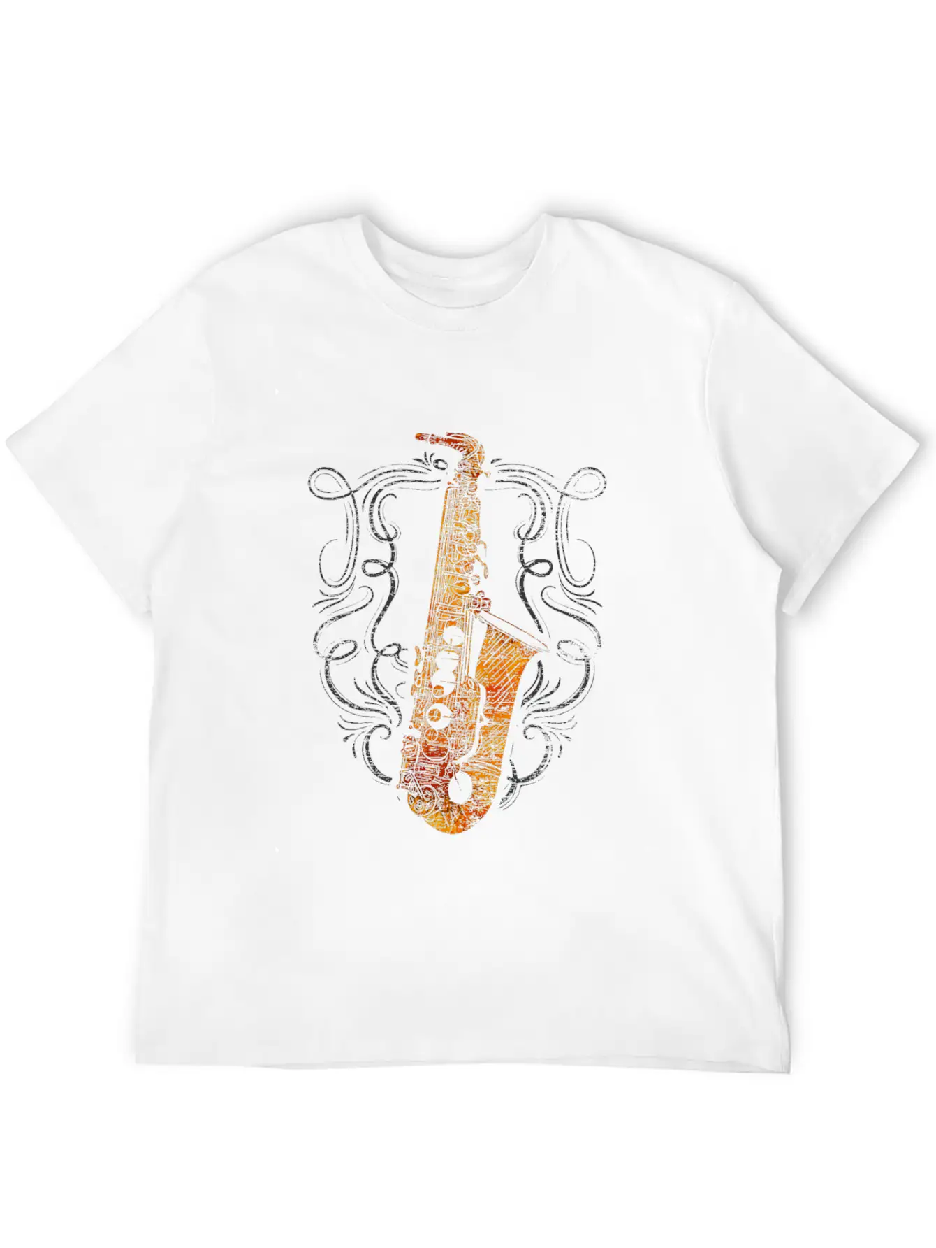 Saxophone Musician Breathable Soft Cotton T-Shirt – Timeless Casual Look
