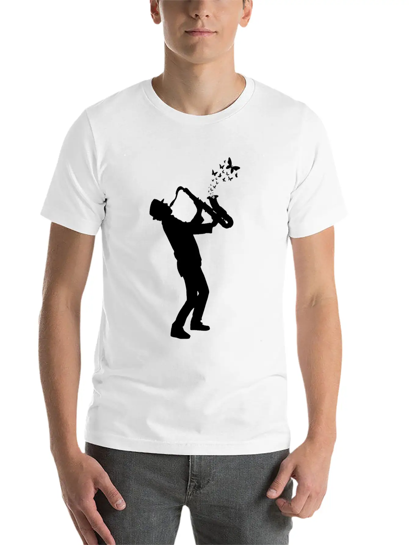 Saxophone Player Saxophone Lover - Saxophonist Timeless Short Sleeve Tee – Comfy And Minimalist Design