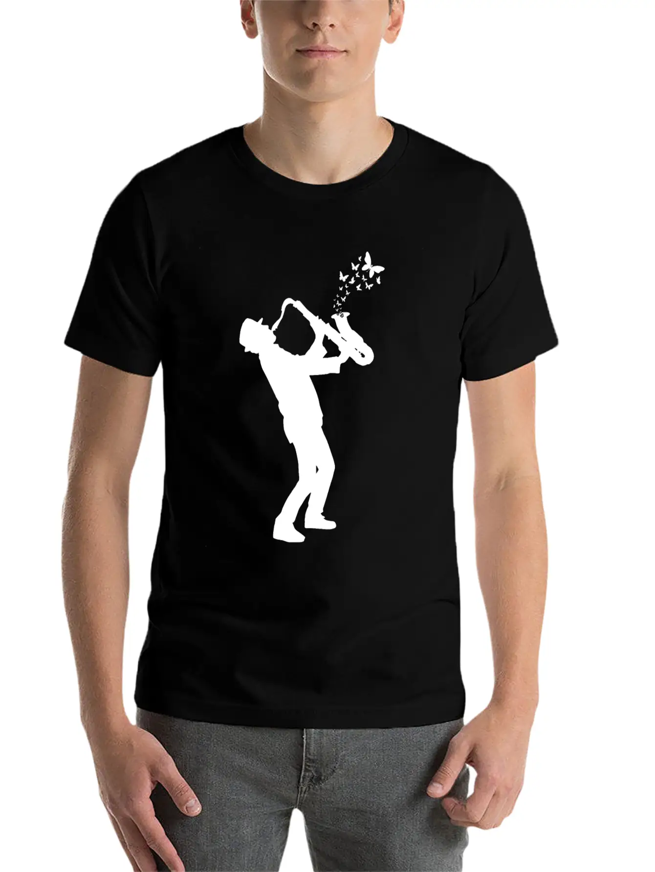 Saxophone Player Saxophone Lover - Saxophonist Timeless Short Sleeve Tee – Comfy And Minimalist Design