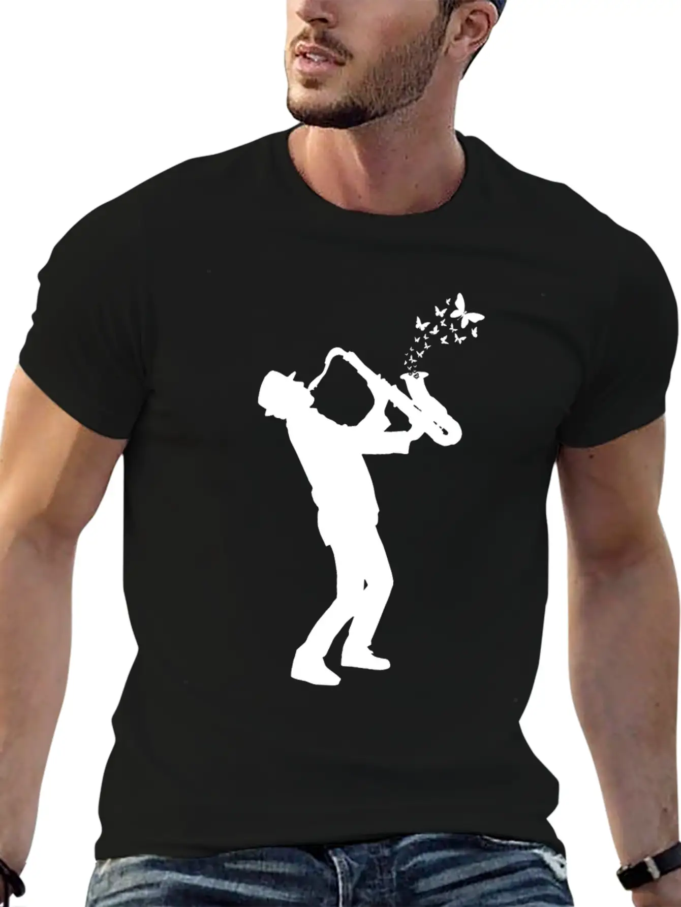 Saxophone Player Saxophone Lover - Saxophonist Timeless Short Sleeve Tee – Comfy And Minimalist Design