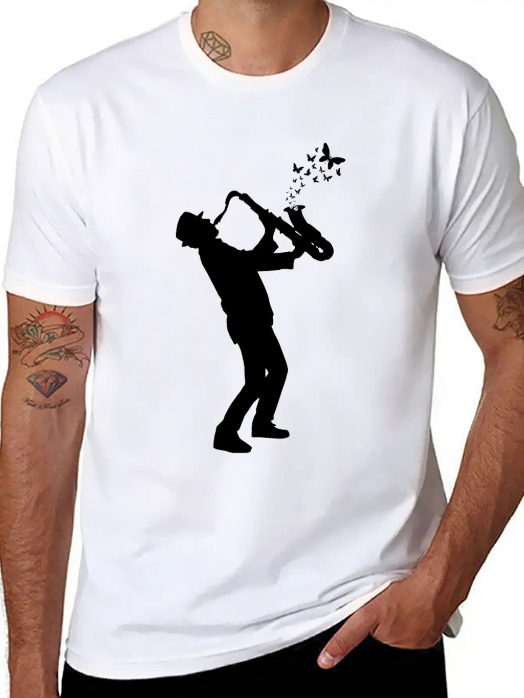 Saxophone Player Saxophone Lover - Saxophonist Timeless Short Sleeve Tee – Comfy And Minimalist Design