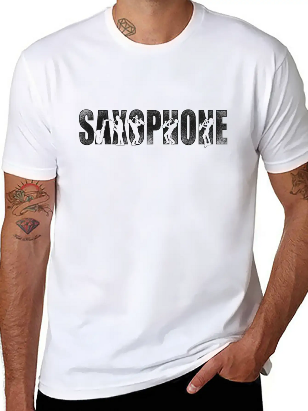 Saxophone Saxophone Breathable Graphic T-Shirt – Perfect For Casual Days
