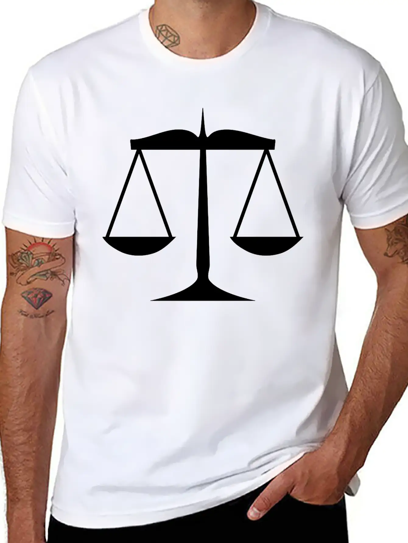 Scales Of Justice Classic Cotton Tee – Unisex Comfort For Any Season