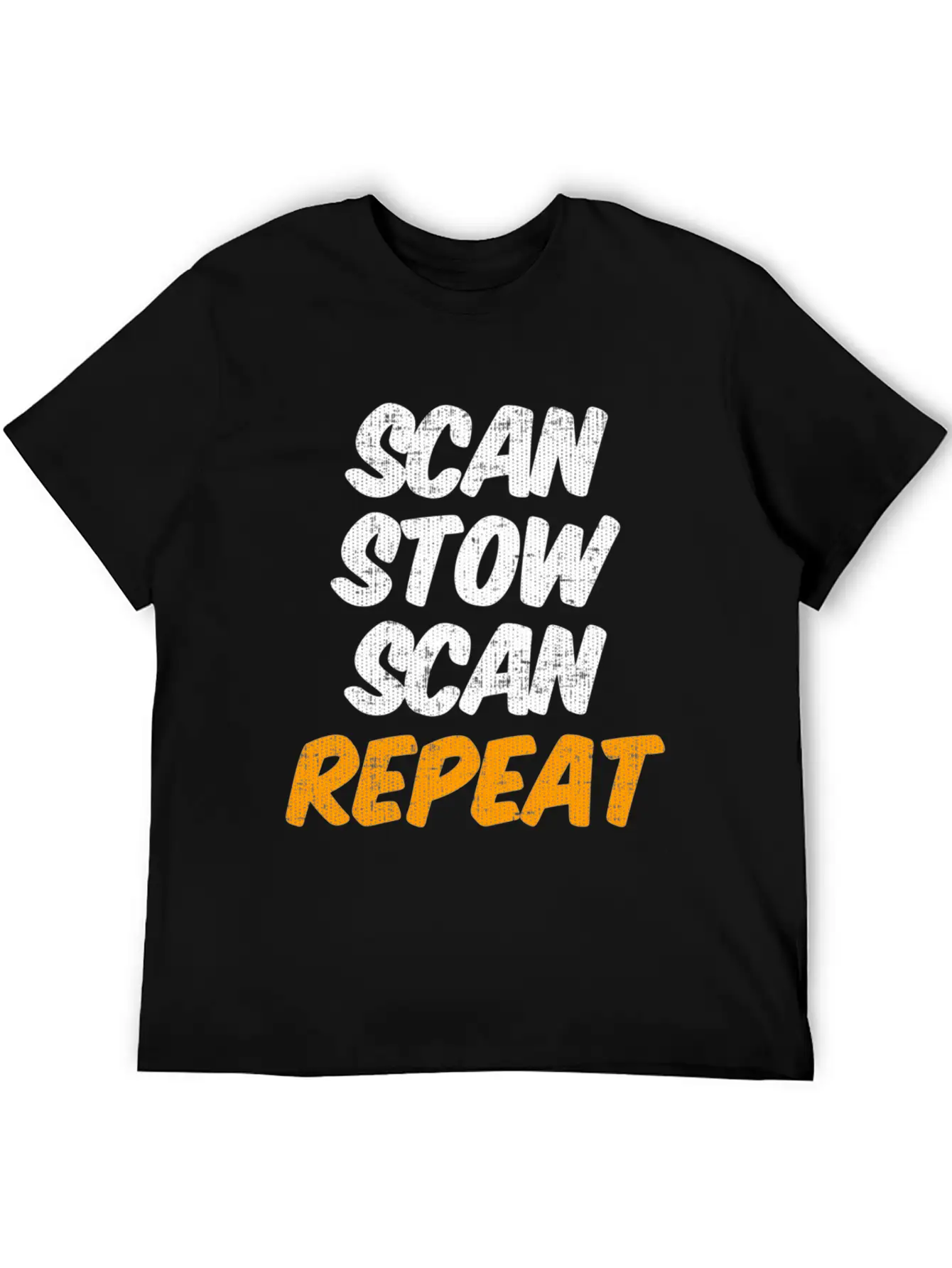 Scan Stow Scan Repeat Breathable Graphic T-Shirt – Perfect For Casual Days