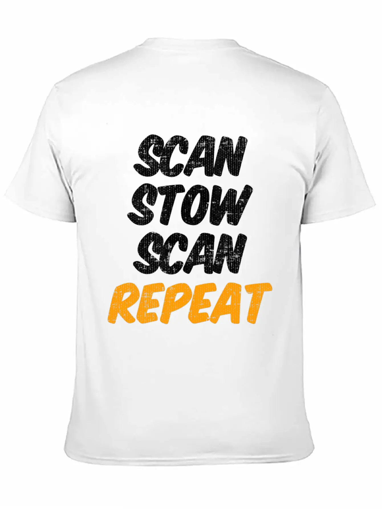 Scan Stow Scan Repeat Breathable Graphic T-Shirt – Perfect For Casual Days