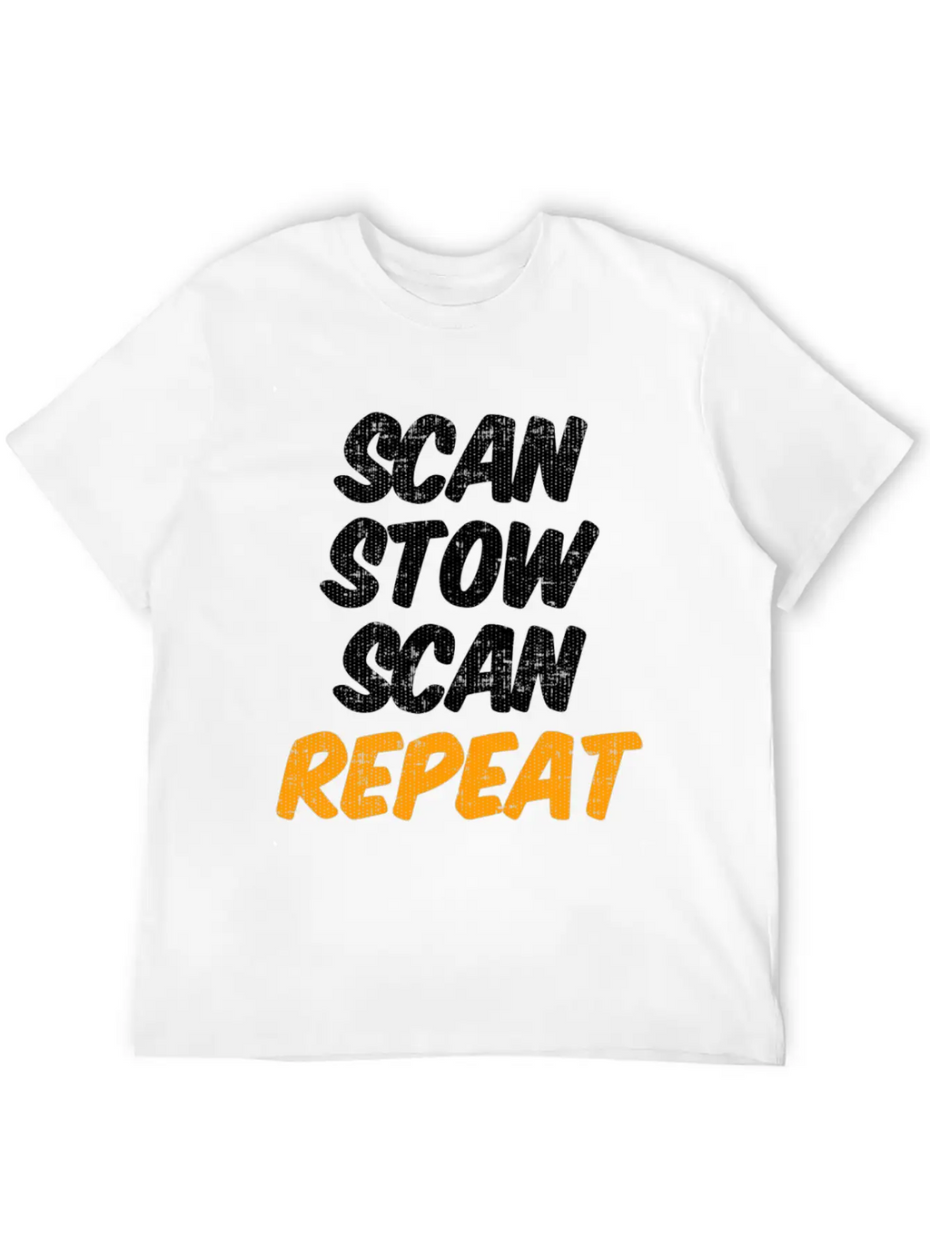 Scan Stow Scan Repeat Breathable Graphic T-Shirt – Perfect For Casual Days