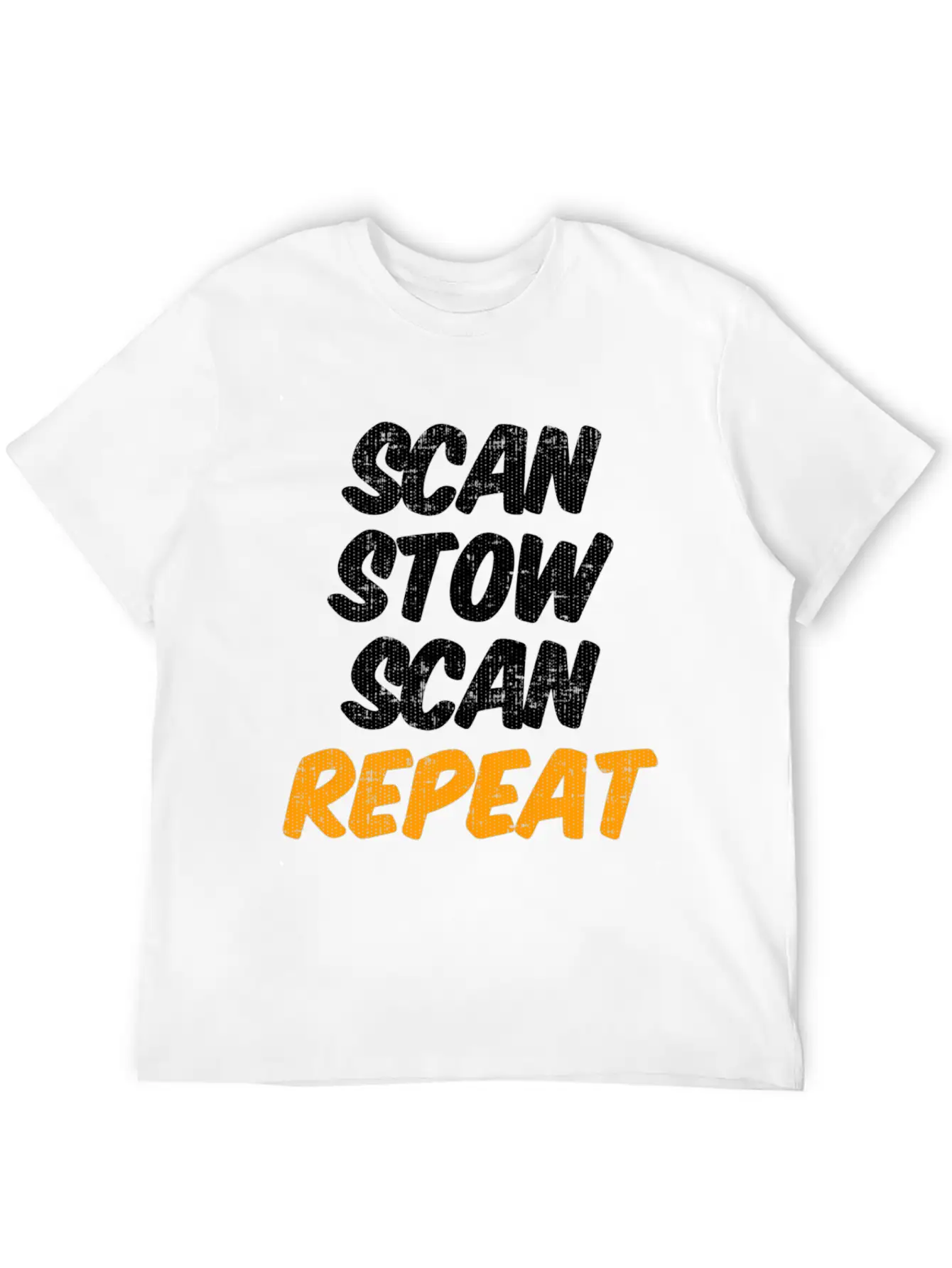Scan Stow Scan Repeat Breathable Graphic T-Shirt – Perfect For Casual Days