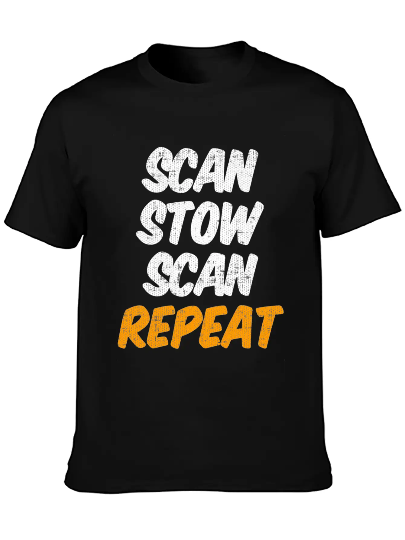 Scan Stow Scan Repeat Breathable Graphic T-Shirt – Perfect For Casual Days