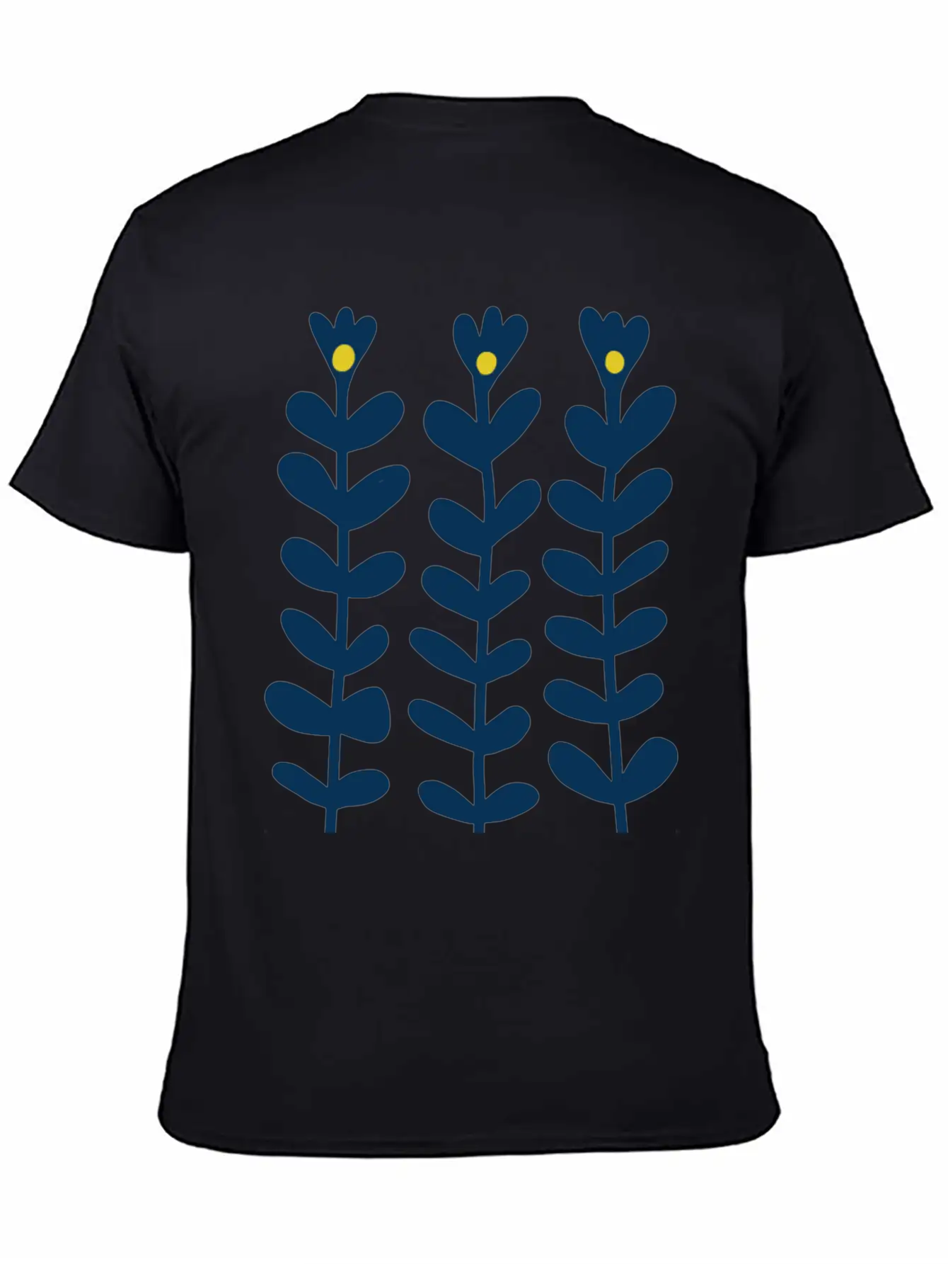 Scandinavian Style Flowers Essential Cotton Tee For Daily Outfits – Unisex Style