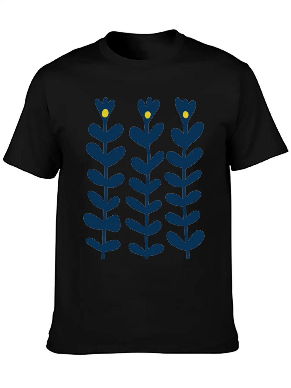 Scandinavian Style Flowers Essential Cotton Tee For Daily Outfits – Unisex Style
