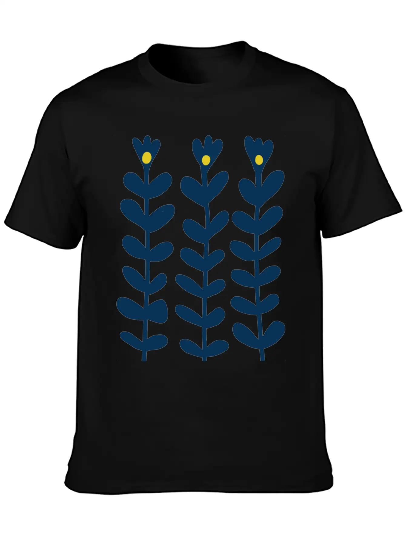 Scandinavian Style Flowers Essential Cotton Tee For Daily Outfits – Unisex Style
