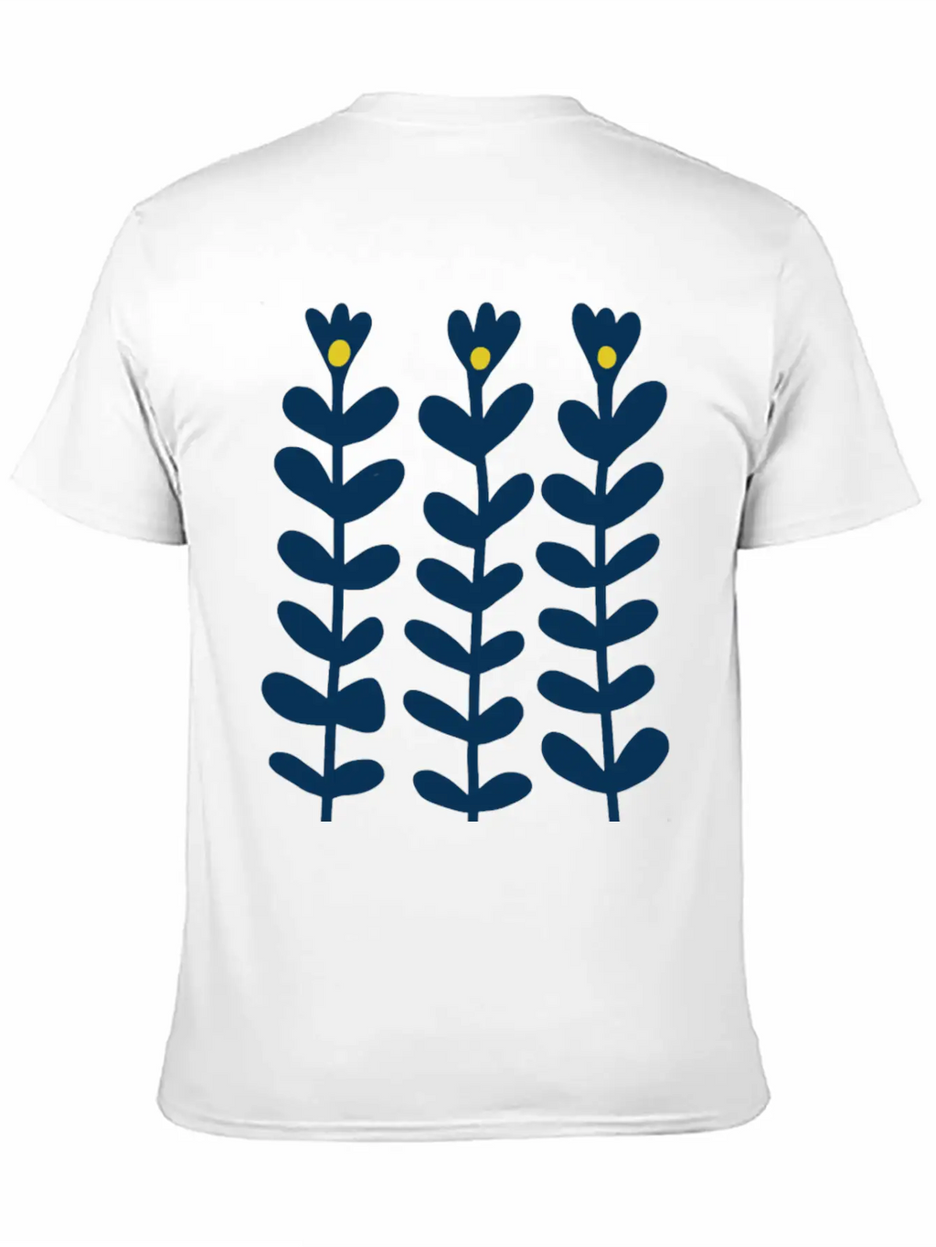 Scandinavian Style Flowers Essential Cotton Tee For Daily Outfits – Unisex Style