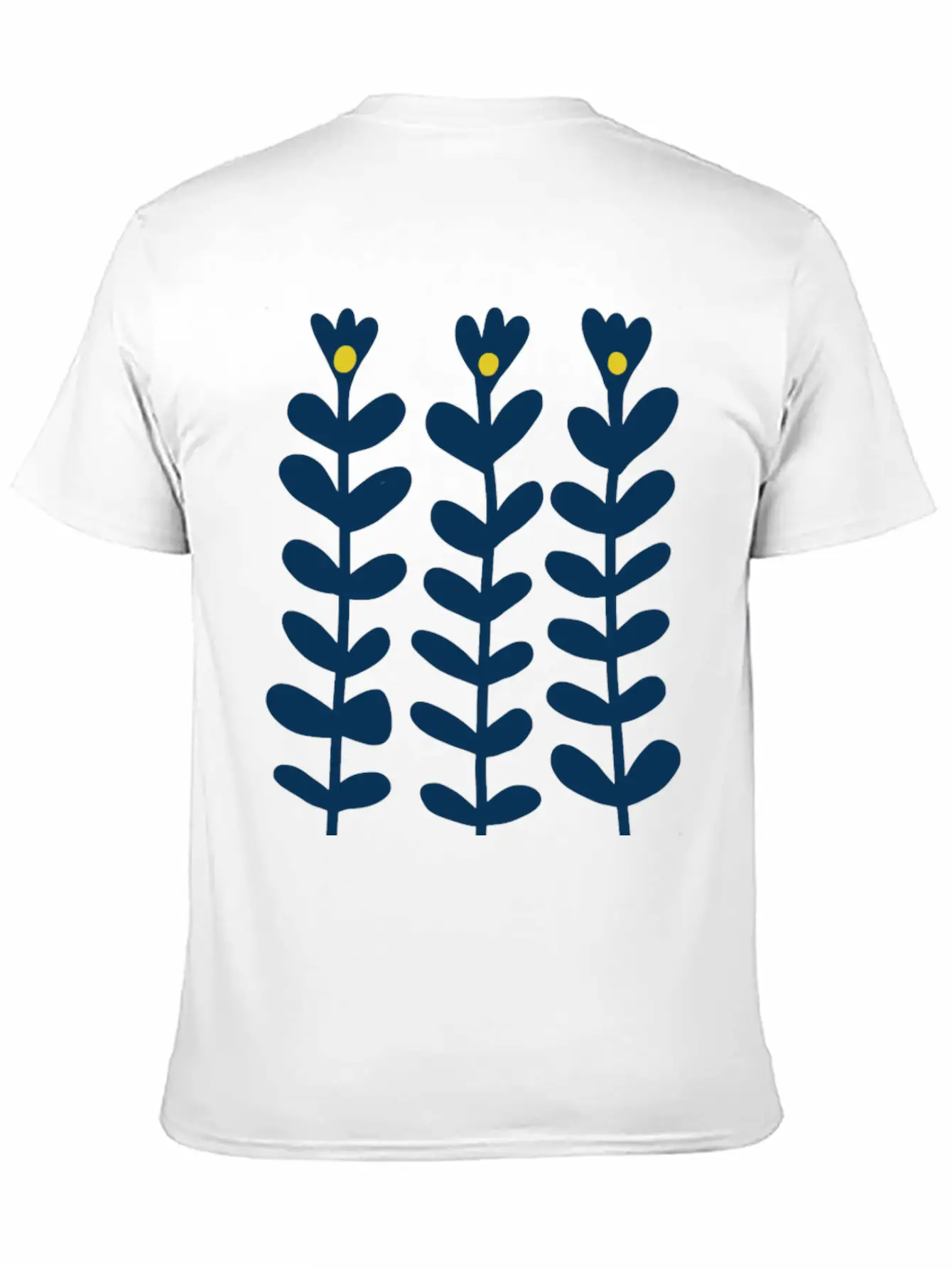 Scandinavian Style Flowers Essential Cotton Tee For Daily Outfits – Unisex Style