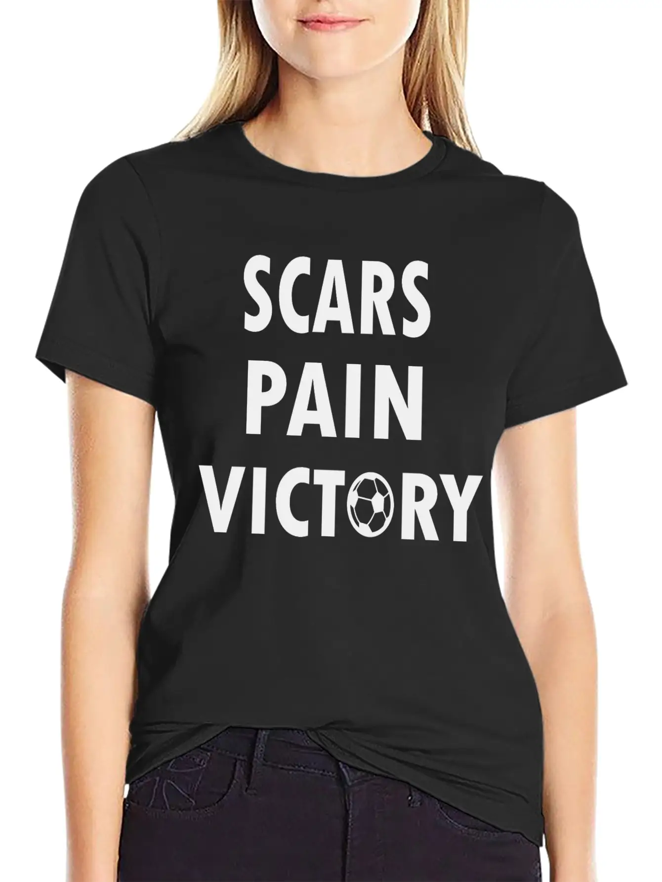Scars Pain Victory Breathable Soft Cotton T-Shirt – Timeless Casual Look