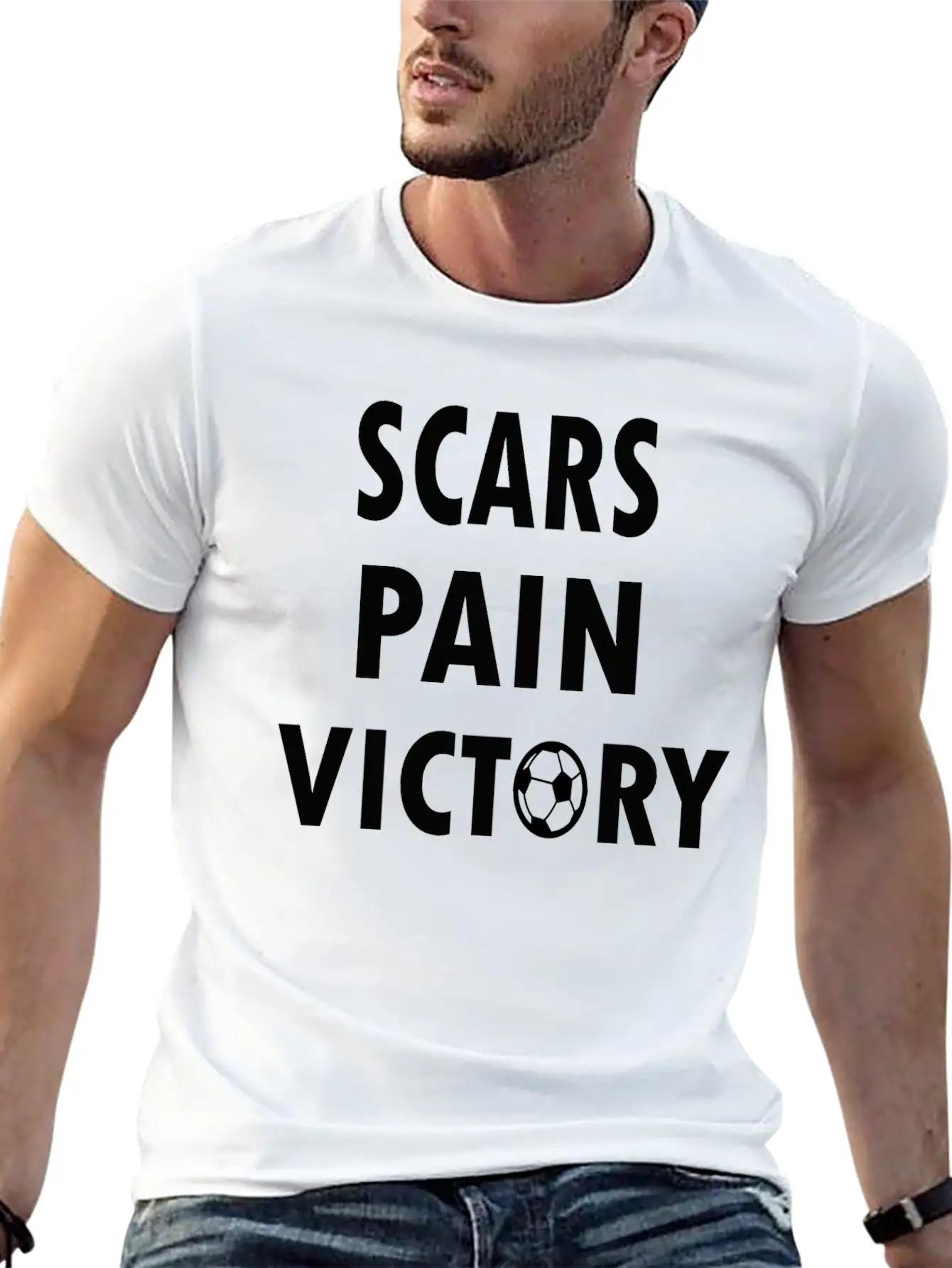 Scars Pain Victory Unisex Casual T-Shirt – Clean Design For Daily Comfort