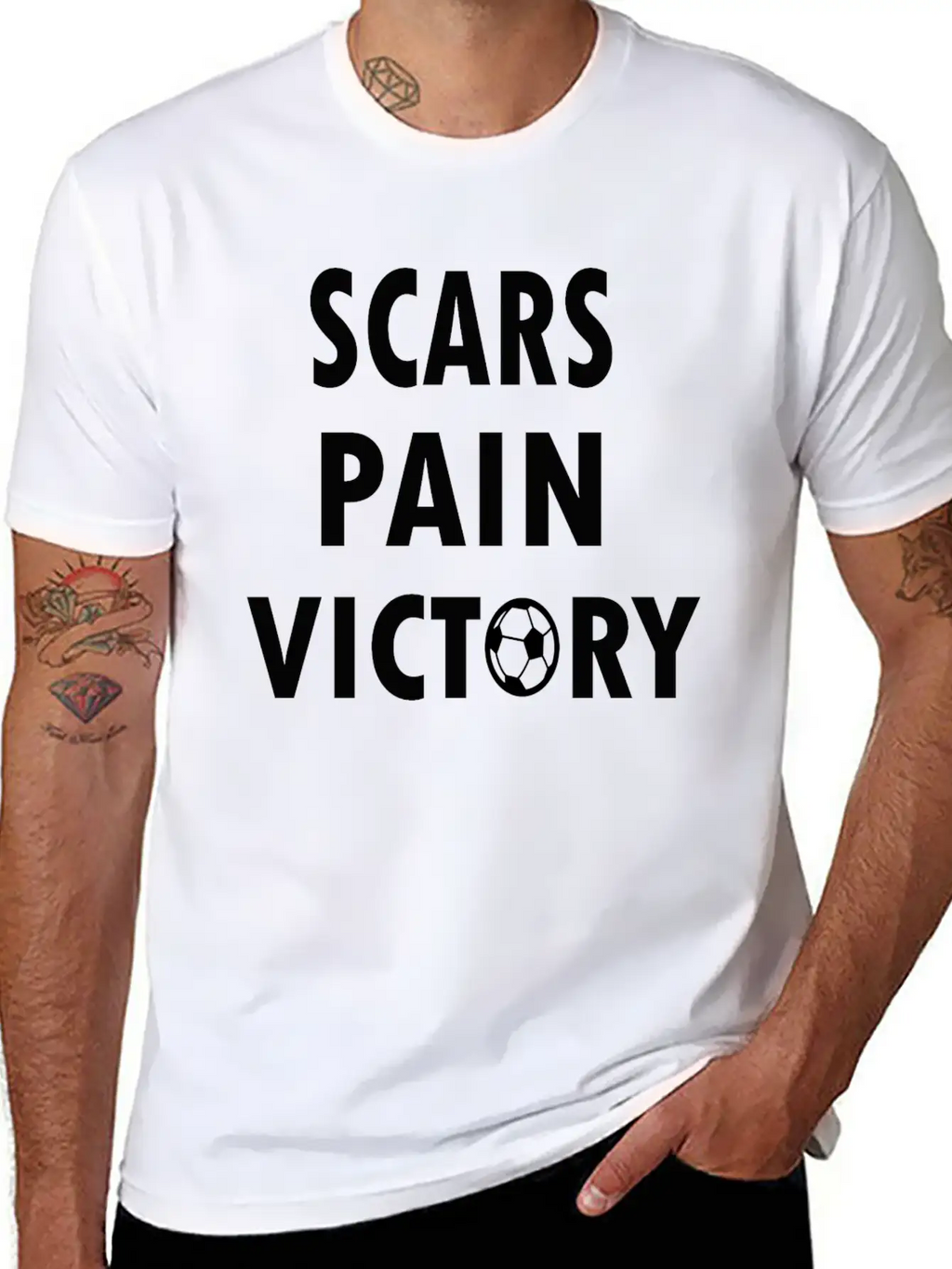 Scars Pain Victory Unisex Casual T-Shirt – Clean Design For Daily Comfort