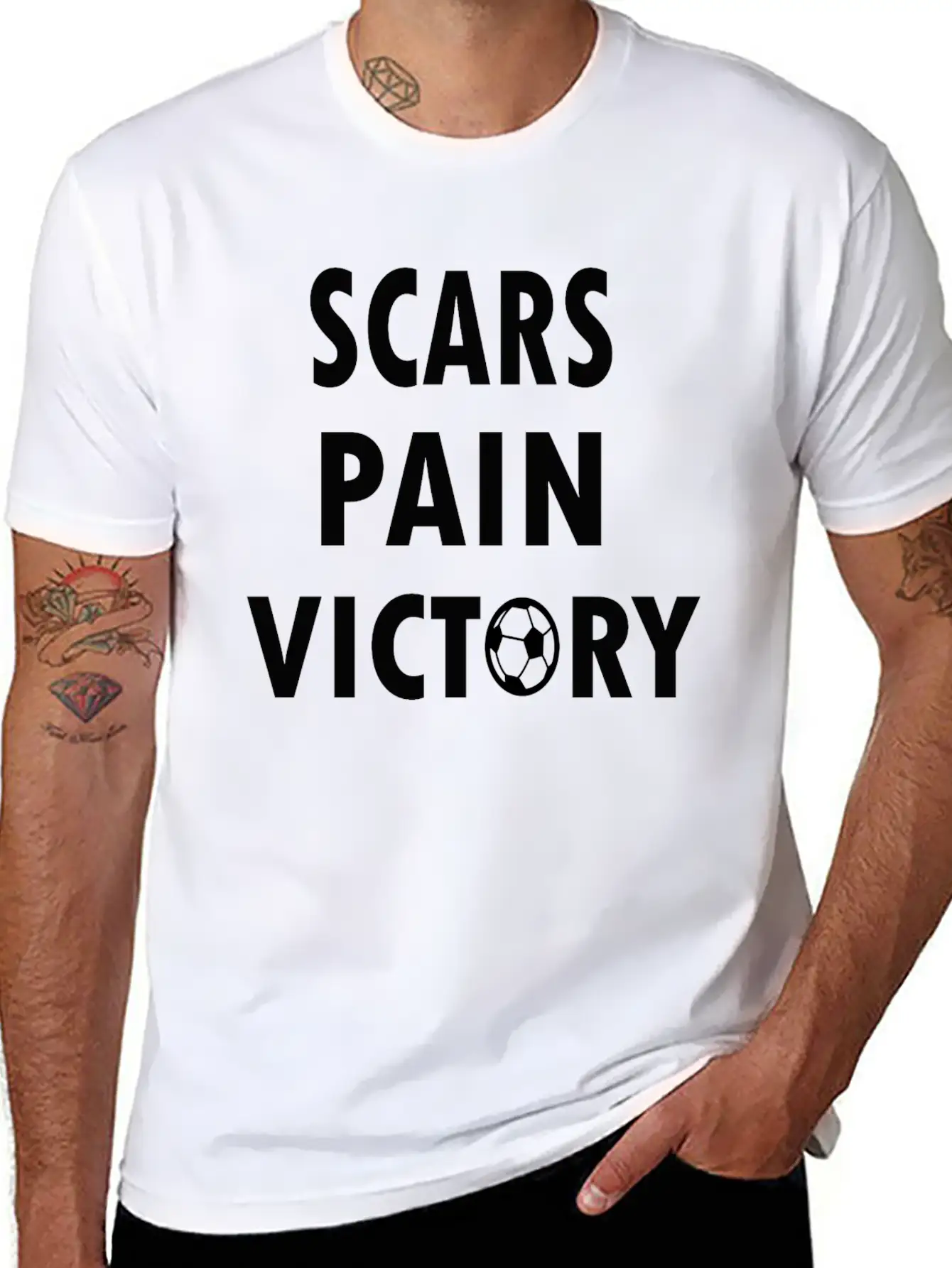 Scars Pain Victory Unisex Casual T-Shirt – Clean Design For Daily Comfort