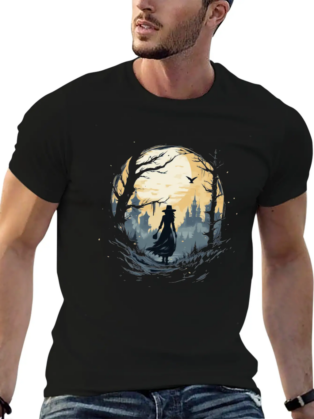 Scary Mood Of Halloween Relaxed Everyday Tee – Lightweight And Durable Cotton