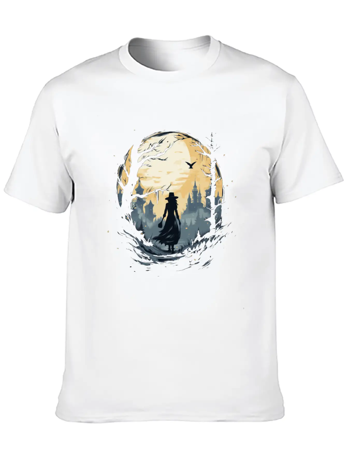 Scary Mood Of Halloween Relaxed Everyday Tee – Lightweight And Durable Cotton