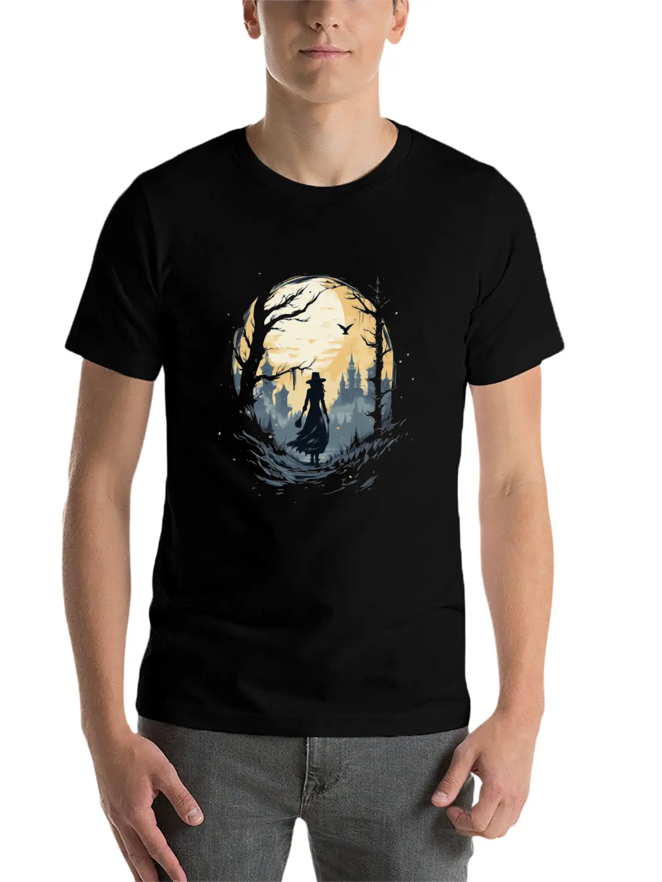 Scary Mood Of Halloween Relaxed Everyday Tee – Lightweight And Durable Cotton
