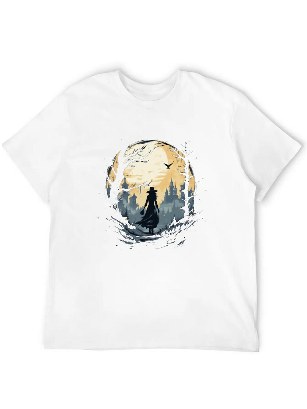 Scary Mood Of Halloween Relaxed Everyday Tee – Lightweight And Durable Cotton