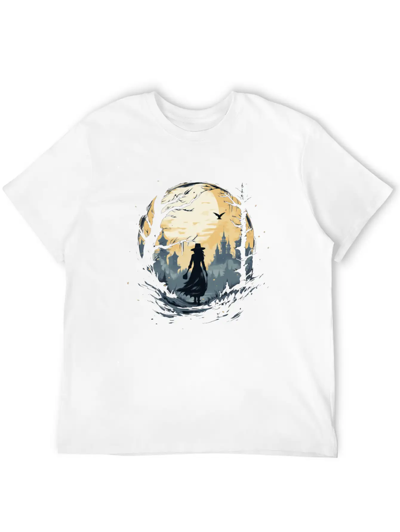 Scary Mood Of Halloween Relaxed Everyday Tee – Lightweight And Durable Cotton
