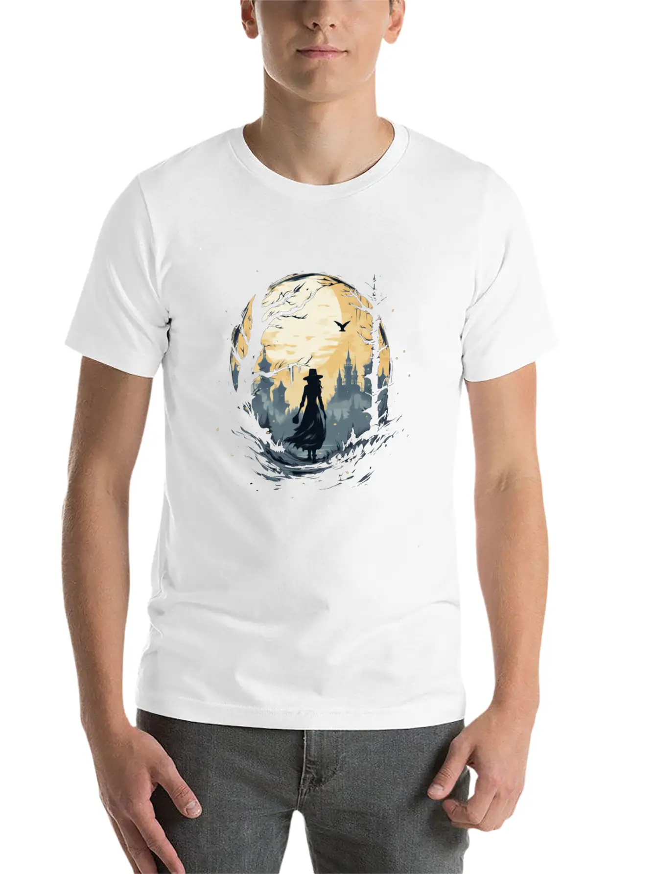 Scary Mood Of Halloween Relaxed Everyday Tee – Lightweight And Durable Cotton