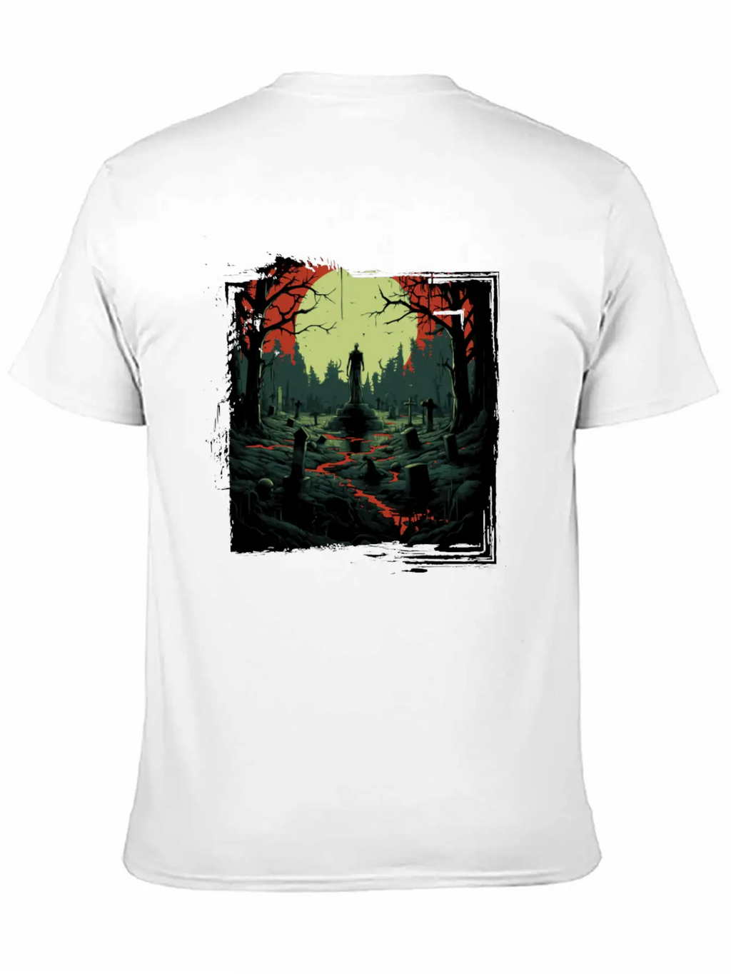 Scary Mood Of Halloween Timeless Short Sleeve Tee – Comfy And Minimalist Design