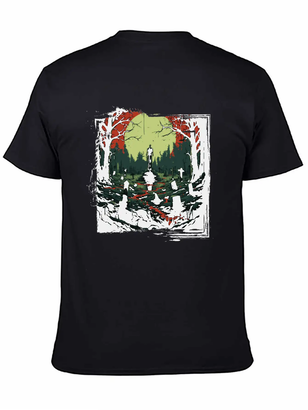 Scary Mood Of Halloween Timeless Short Sleeve Tee – Comfy And Minimalist Design