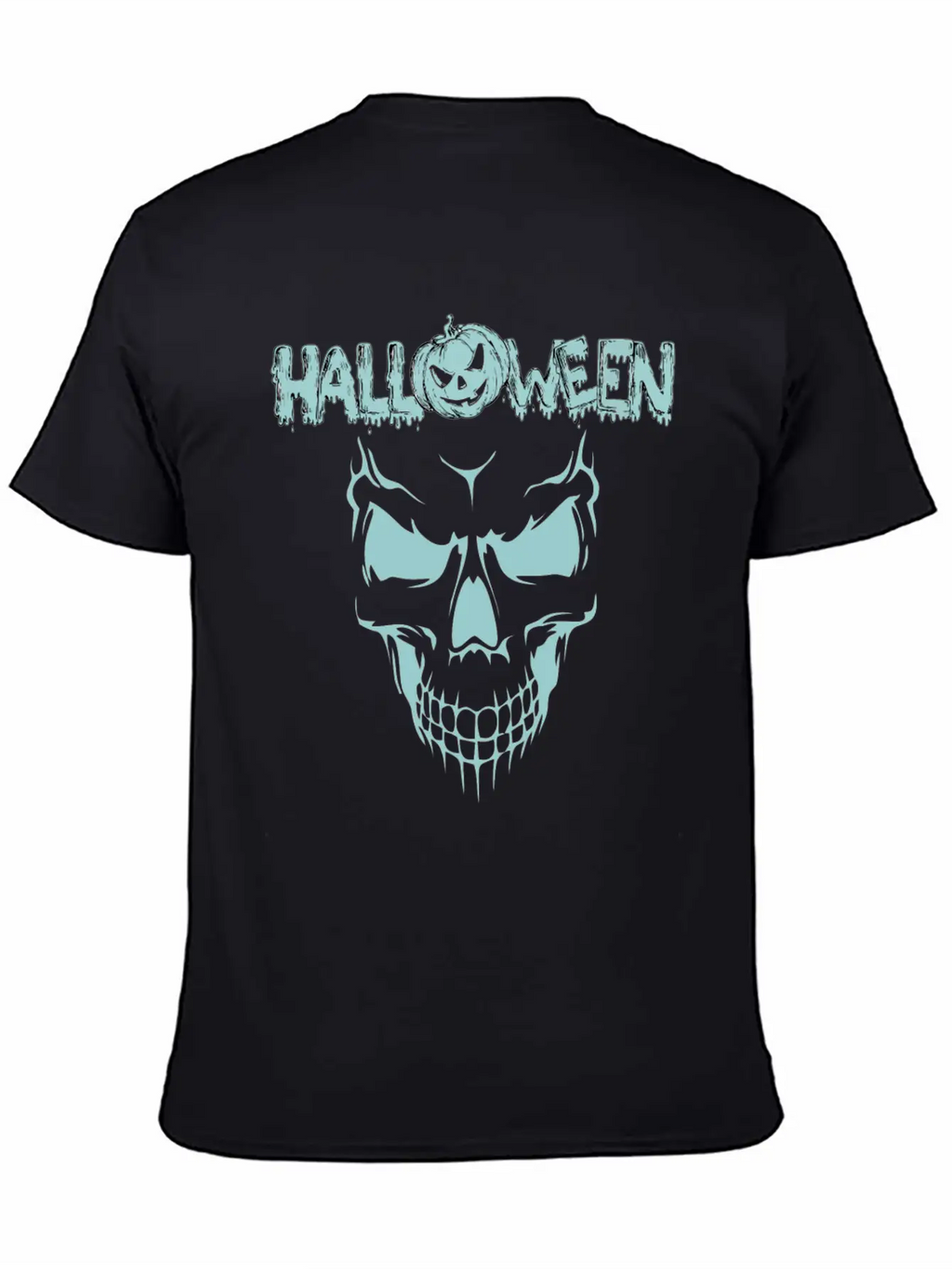 Scary Sace Halloween Breathable Graphic T-Shirt – Perfect For Casual Days