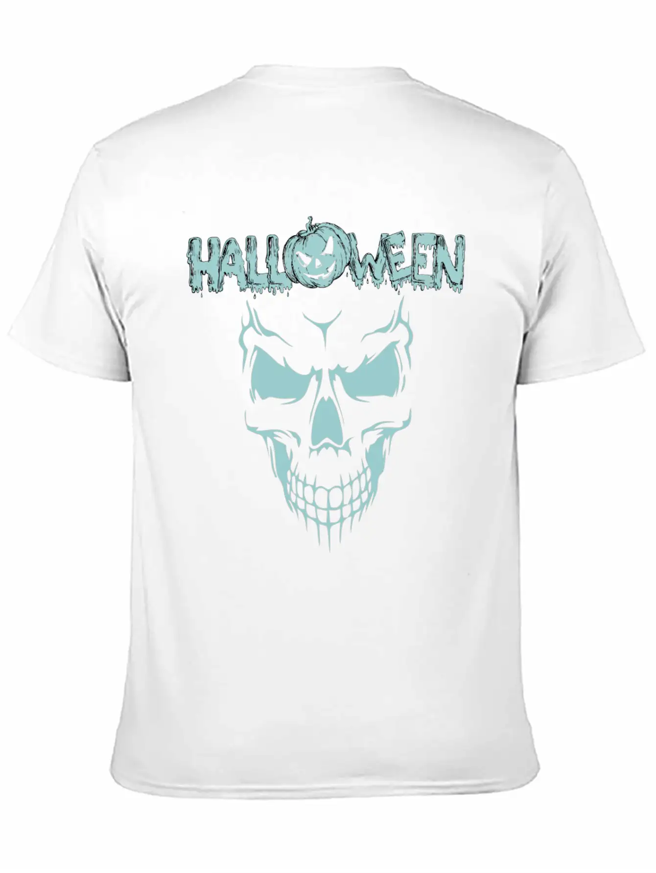 Scary Sace Halloween Breathable Graphic T-Shirt – Perfect For Casual Days