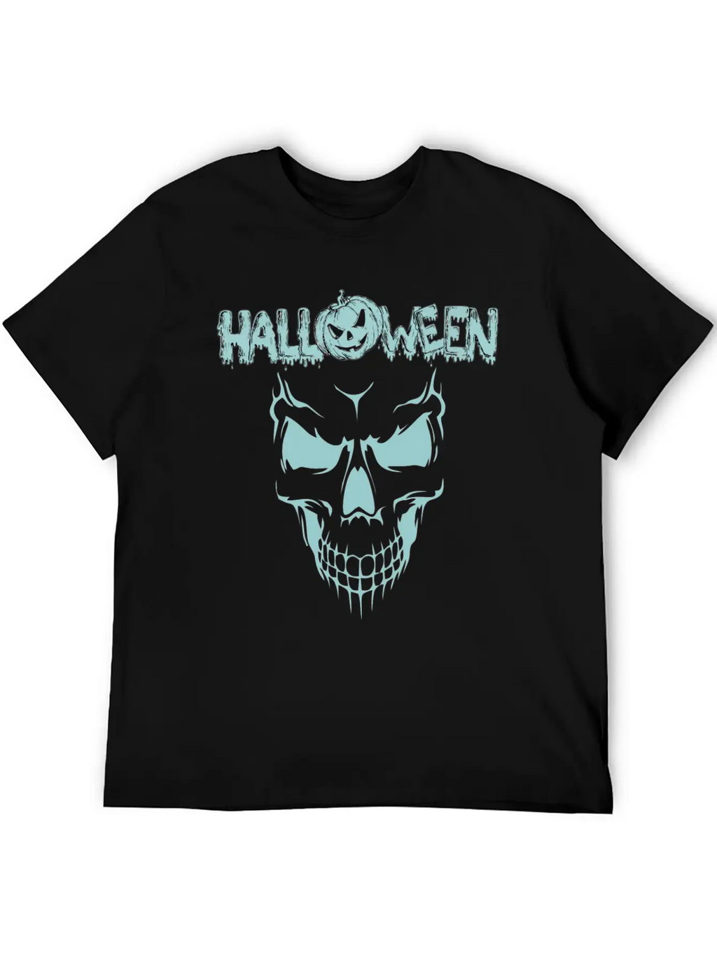 Scary Sace Halloween Breathable Graphic T-Shirt – Perfect For Casual Days
