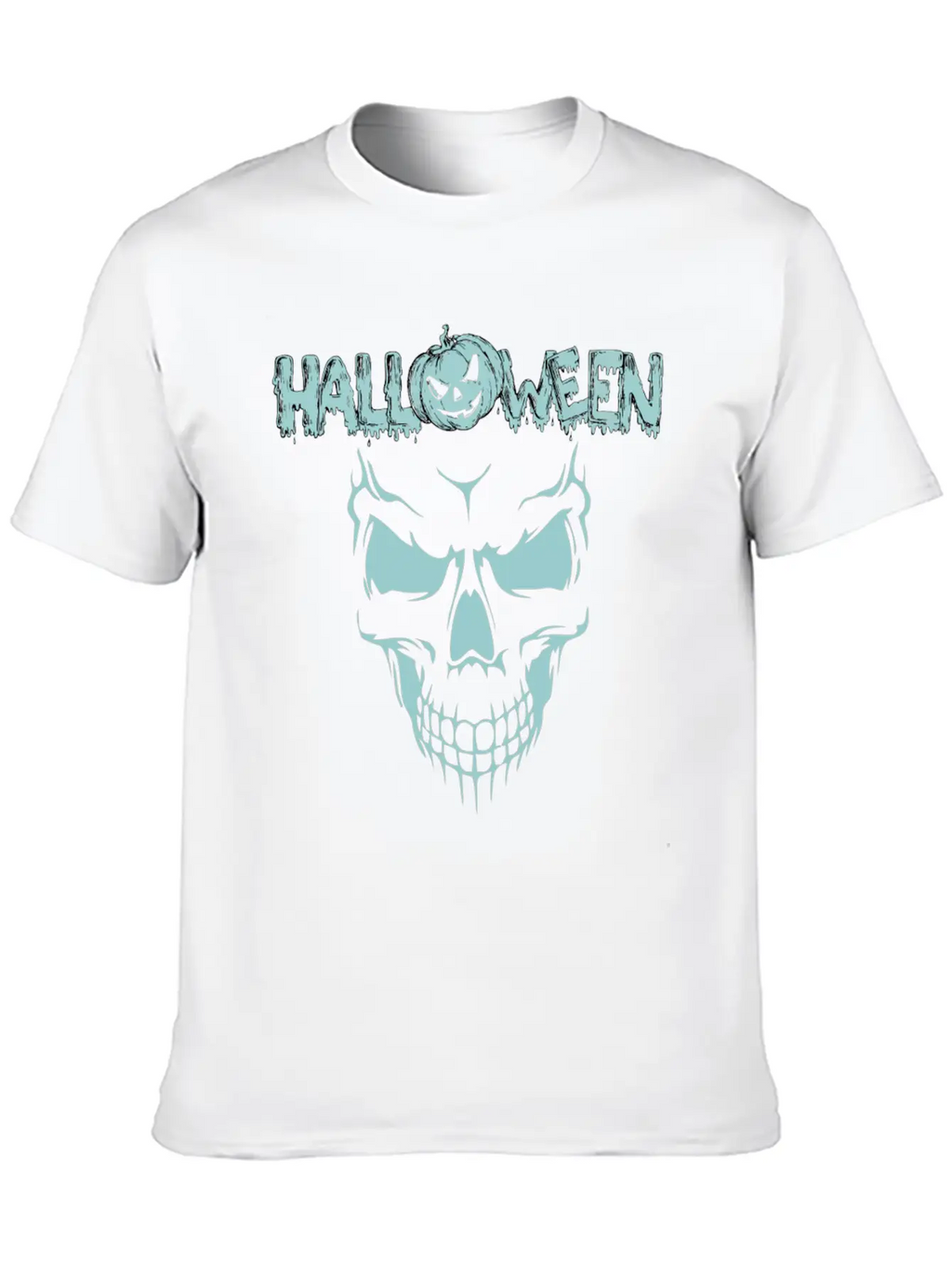 Scary Sace Halloween Breathable Graphic T-Shirt – Perfect For Casual Days