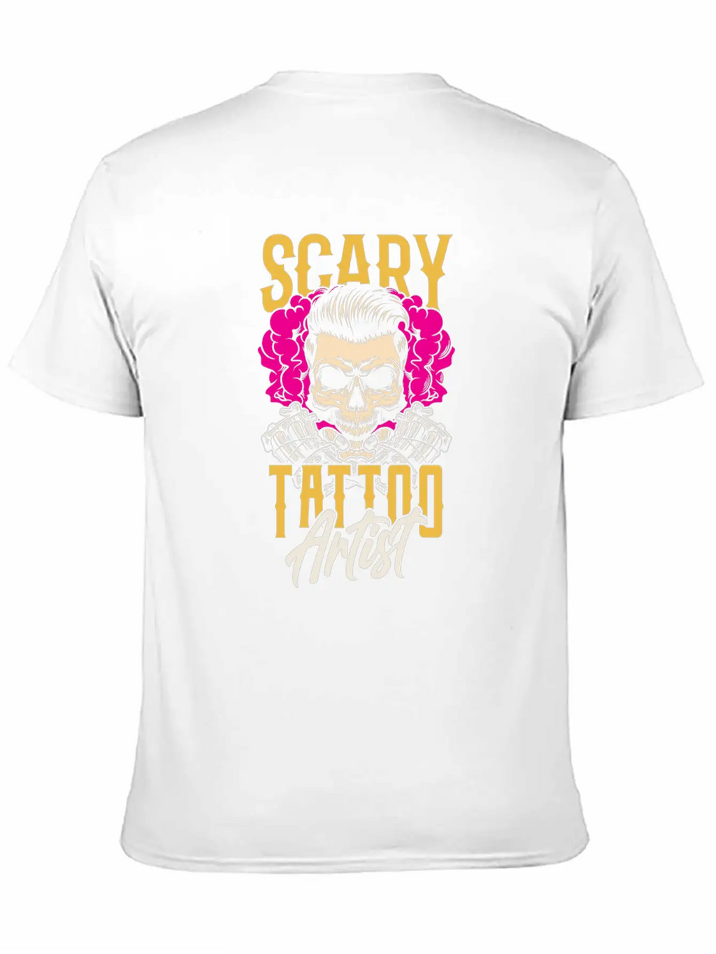 Scary Tattoo Artist Job Ink Art Relaxed Everyday Tee – Lightweight And Durable Cotton
