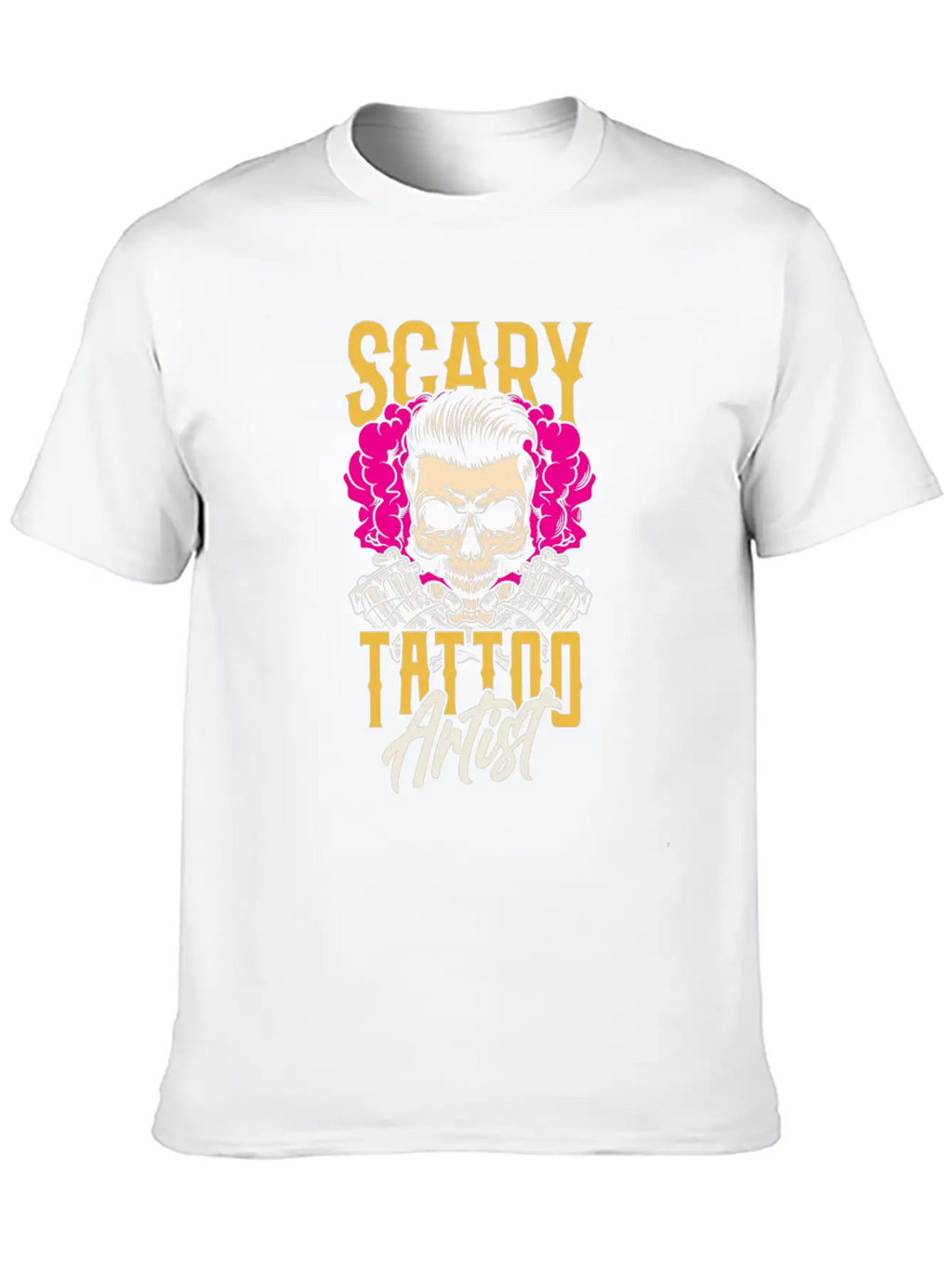 Scary Tattoo Artist Job Ink Art Relaxed Everyday Tee – Lightweight And Durable Cotton
