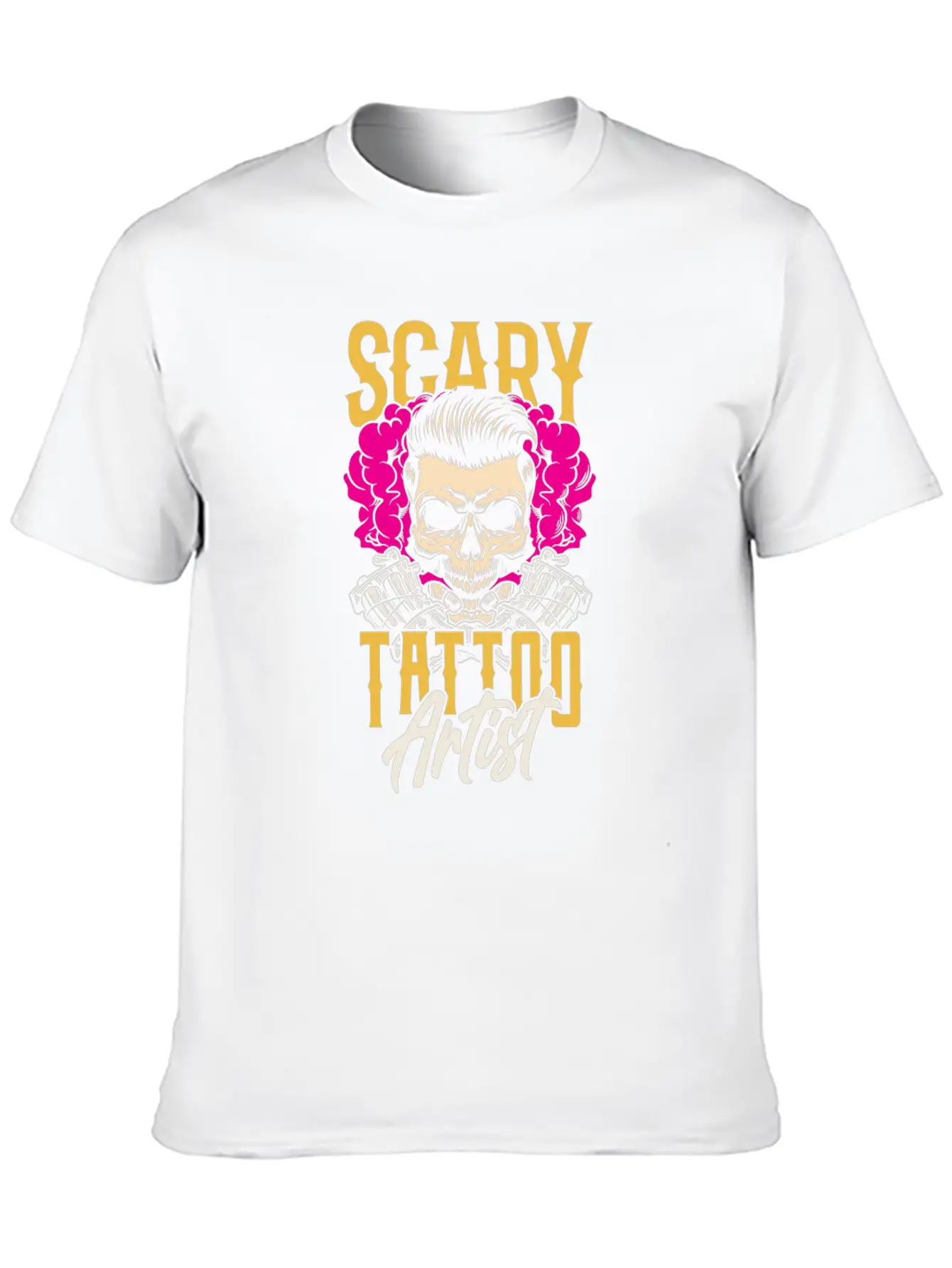 Scary Tattoo Artist Job Ink Art Relaxed Everyday Tee – Lightweight And Durable Cotton